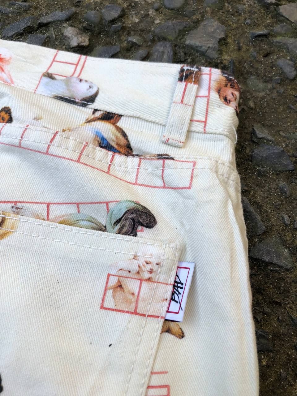 Other Bad In Bad Full Print Angels Pants Size US 31 - 7 Thumbnail