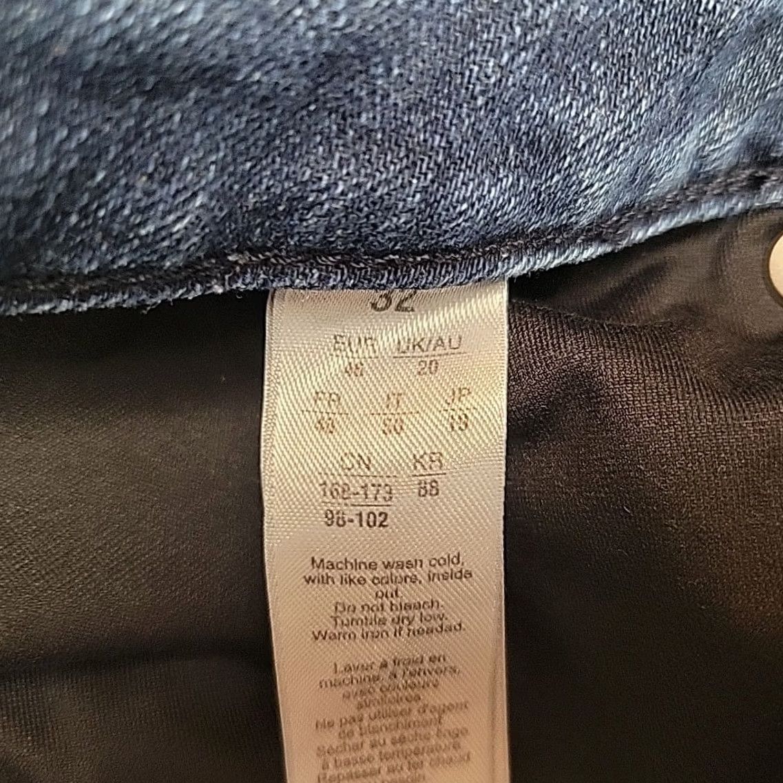 Spanx Spanx Jeans Womens Size 32 Blue Slim-X Straight Stretch Denim Casual Performance Pants Mens? Size 24" / US 00 / IT 34 - 5 Thumbnail
