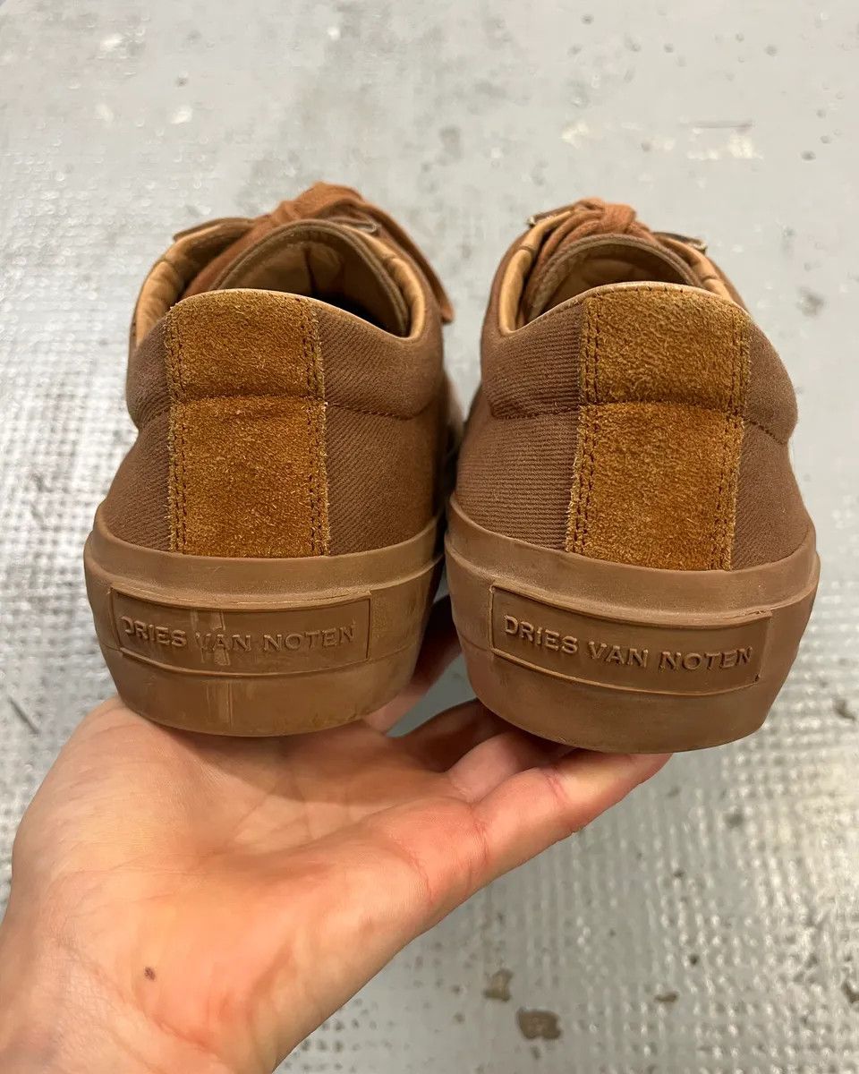 Dries Van Noten Dries Van Noten Brown Tan Suede Low-Top Sneakers Size US 8 / EU 41 - 9 Thumbnail