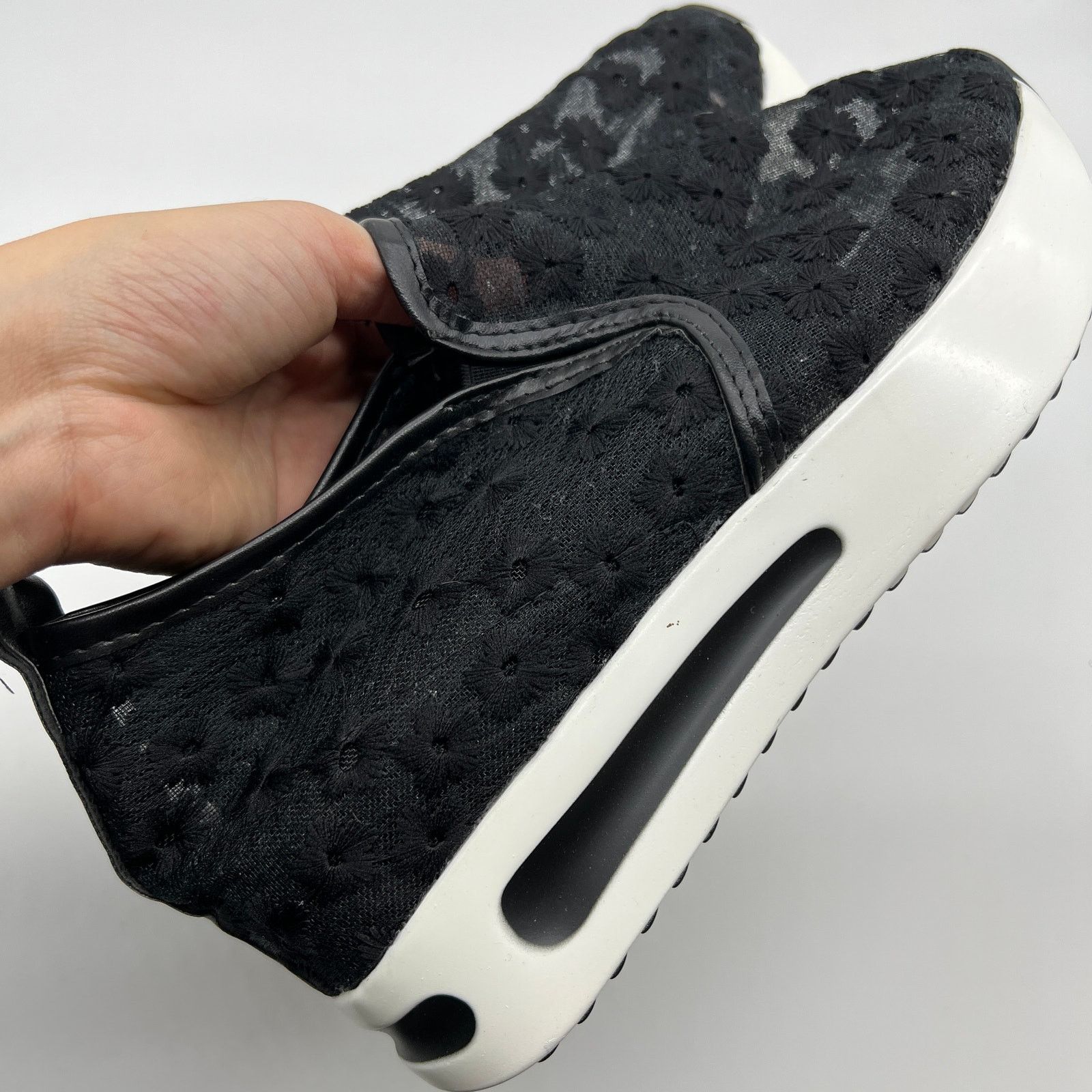 Other Fashion Sneakers Embroidery Floral Mesh Air Lace Slip On Size US 8 / IT 38 - 12 Thumbnail