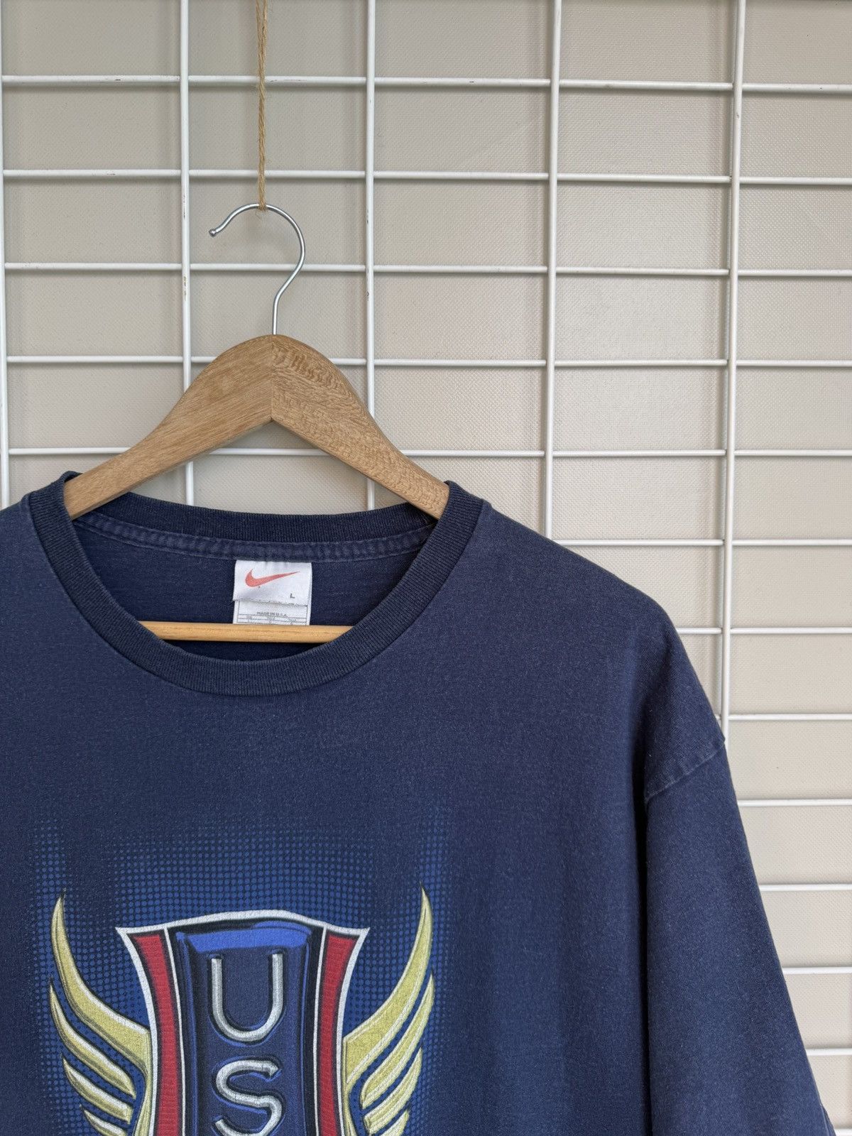 Nike Nike USA Big Logo T-Shirt Mens Size L Vintage Short Sleeve Size US L / EU 52-54 / 3 - 6 Thumbnail