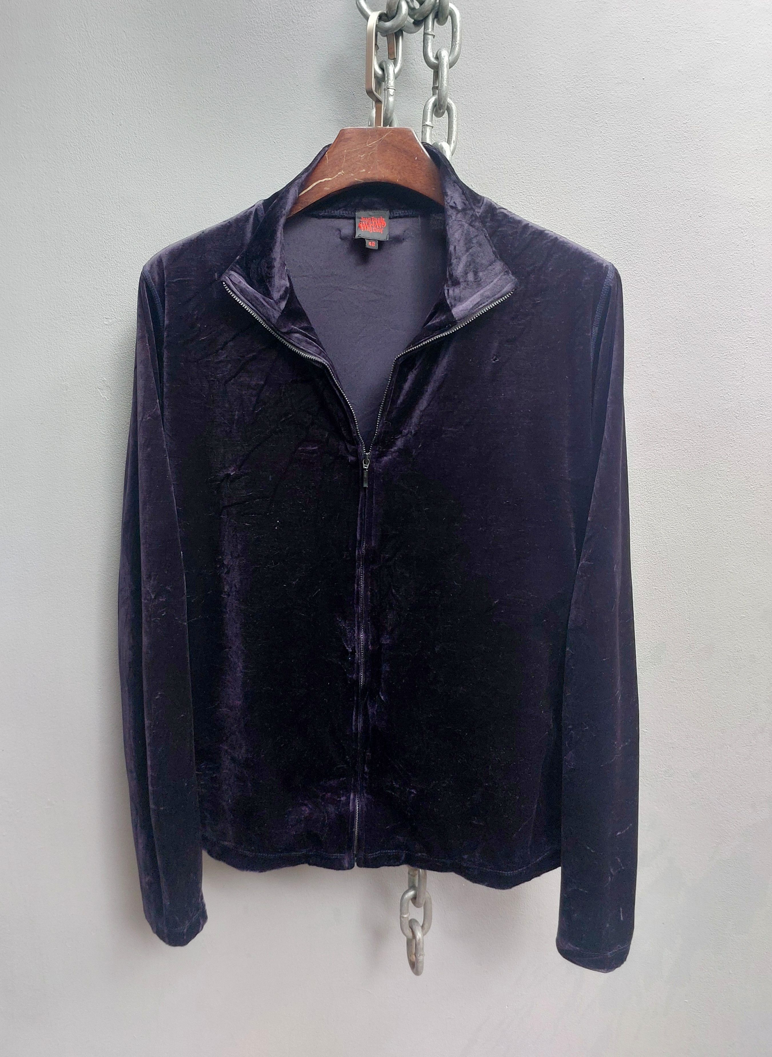 Jean Paul Gaultier Jean Paul Gaultier Velvet Zip-Up Jacket Size US M / EU 48-50 / 2 - 4 Thumbnail