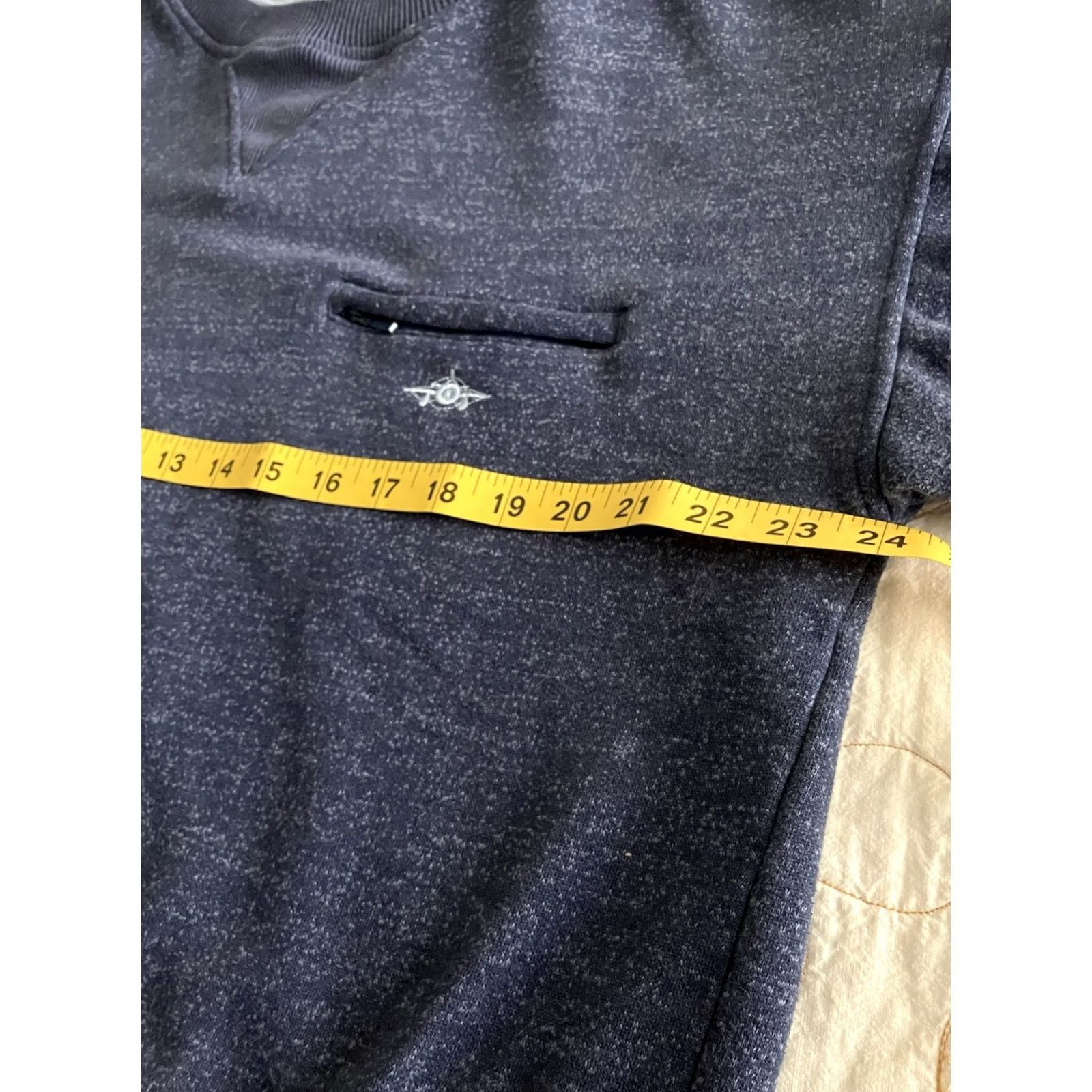 Vintage VINTAGE Greenline International Sweater Mens Size L Blue Striped Zip Pocket Pullover Pockets Shirts Size US L / EU 52-54 / 3 - 4 Thumbnail