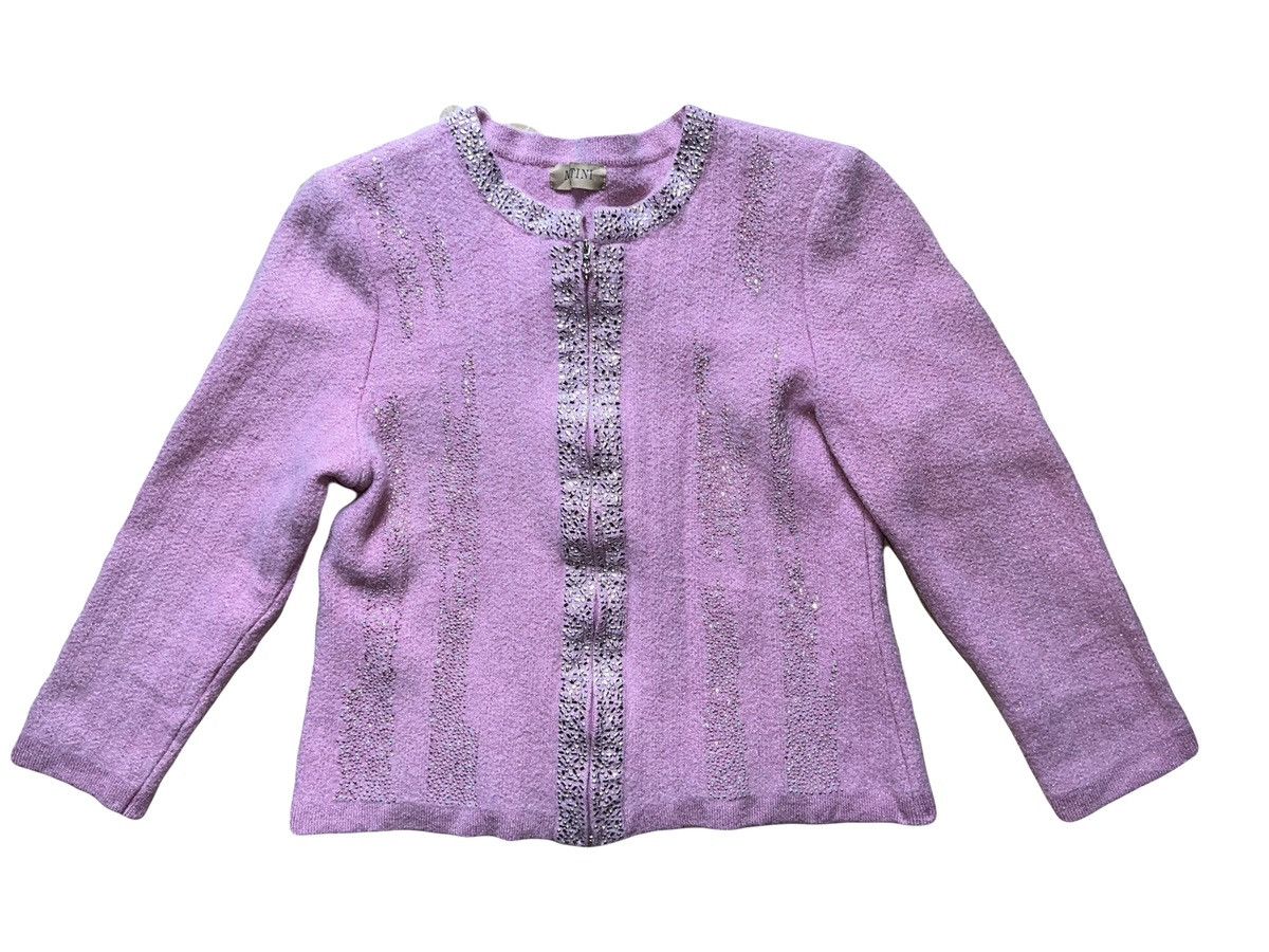 Miu Miu MONTINI pink knit jacket 🎀💗 Size M / US 6-8 / IT 42-44 - 2 Thumbnail