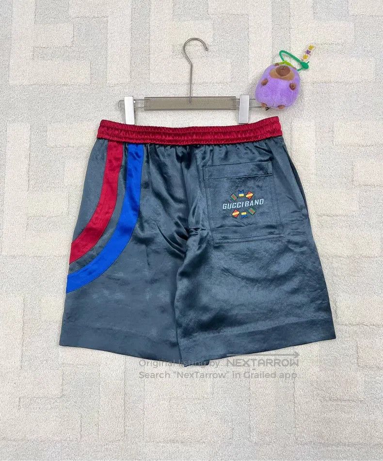 Gucci Gucci Dark gray vinegar fibre drawstring casual shorts Size US 32 / EU 48 - 2 Thumbnail