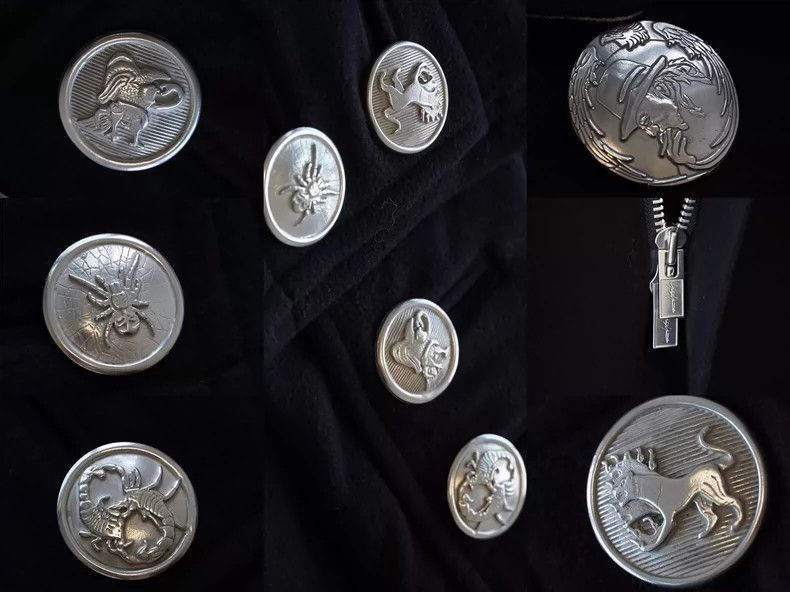 Yohji Yamamoto YohjiYamamoto2019AW large silver buckle zipper coat-2505 Size US M / EU 48-50 / 2 - 6 Thumbnail