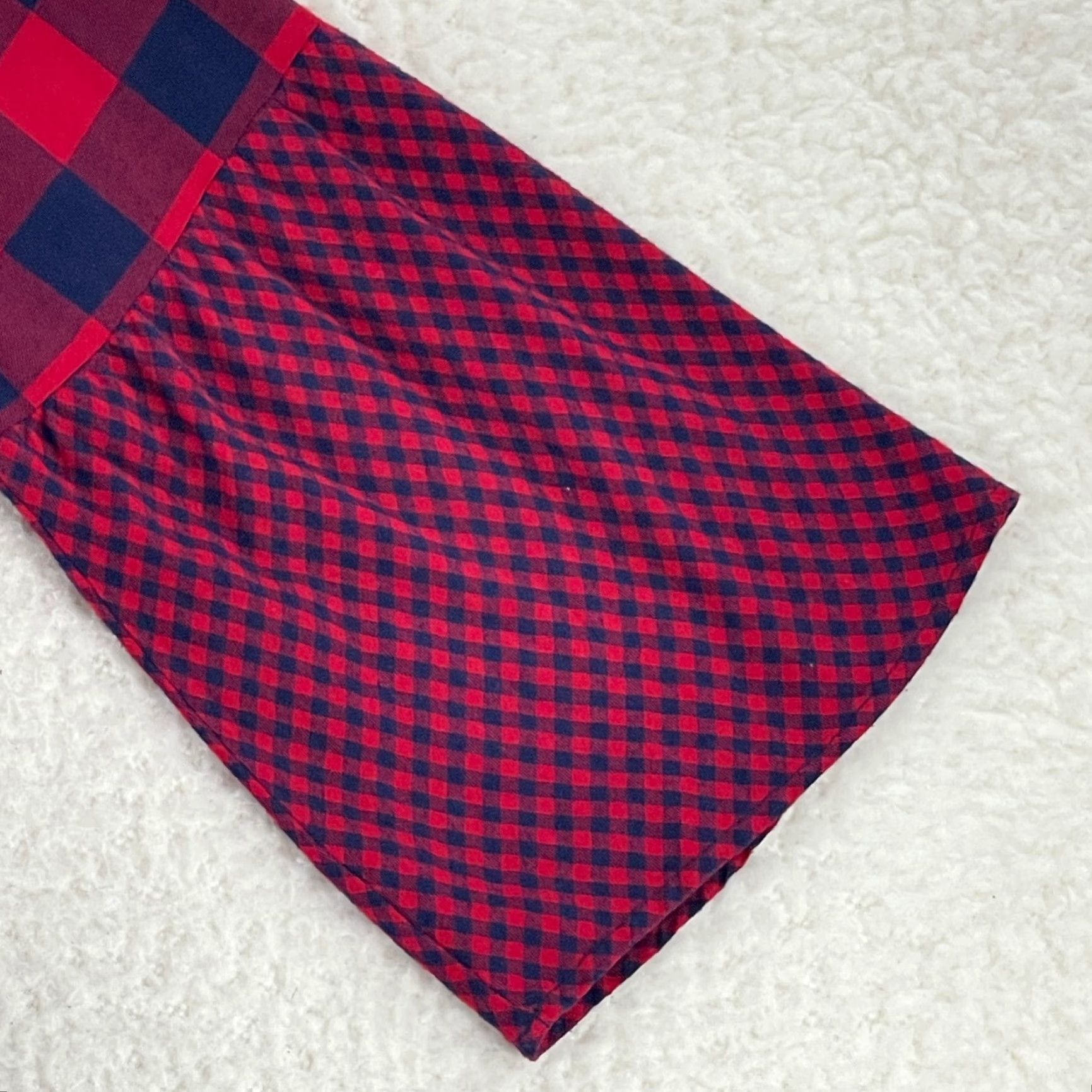 J.Crew J. Crew Mercantile Shirt Womens Size 10 Red Blue Check Bell Sleeve Shirt Size L / US 10 / IT 46 - 5 Thumbnail
