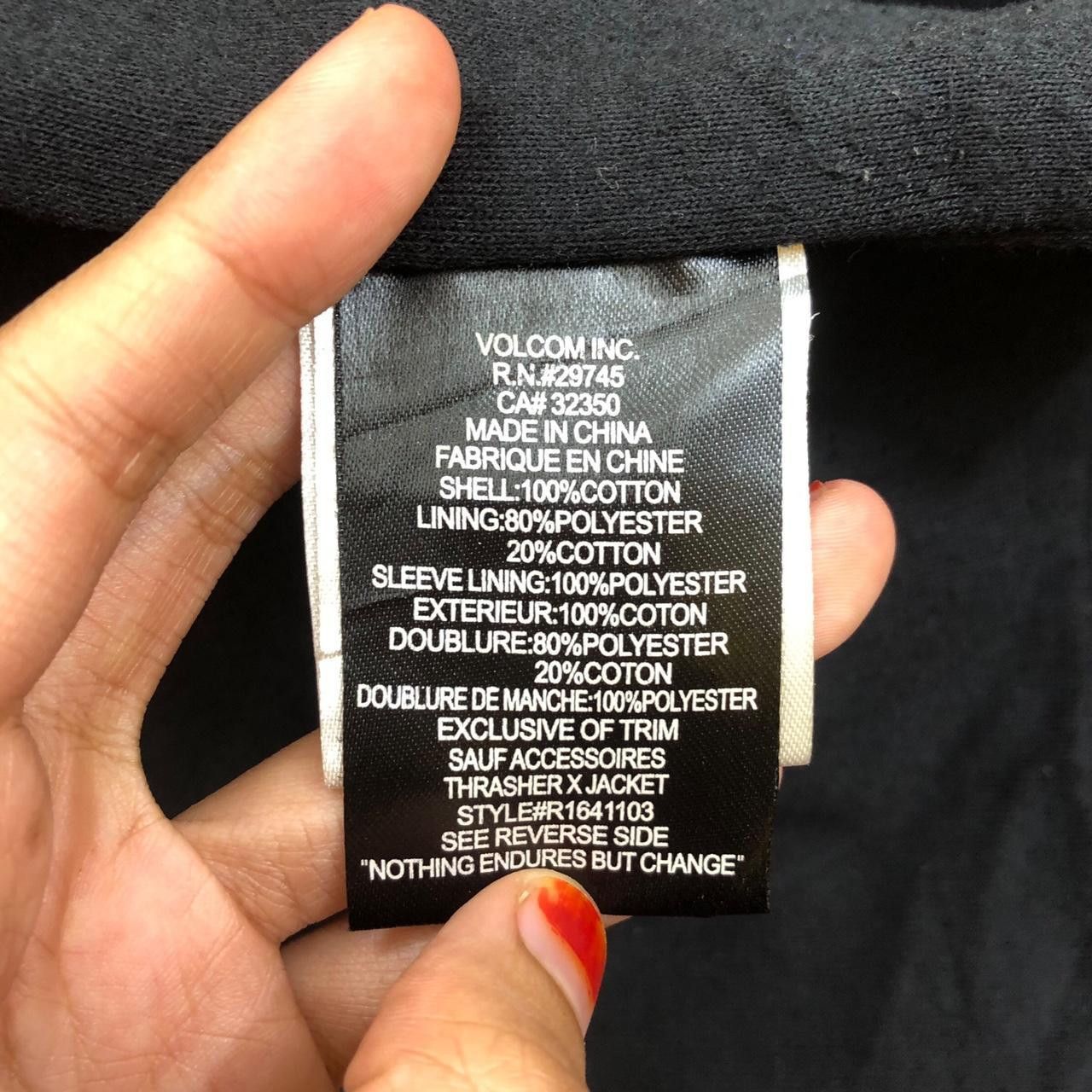 Thrasher THRASHER MAGAZINE x VOLCOM Skateboard Jacket Skate Destroy Size US L / EU 52-54 / 3 - 6 Thumbnail