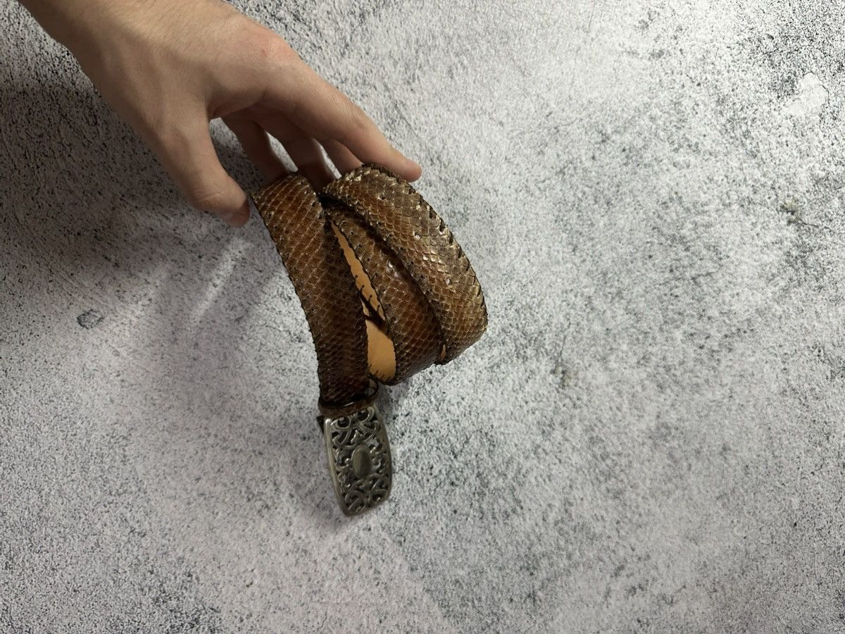 Other Vintage Reptile’s House Python Leather Belt Y2K Size ONE SIZE - 4 Thumbnail