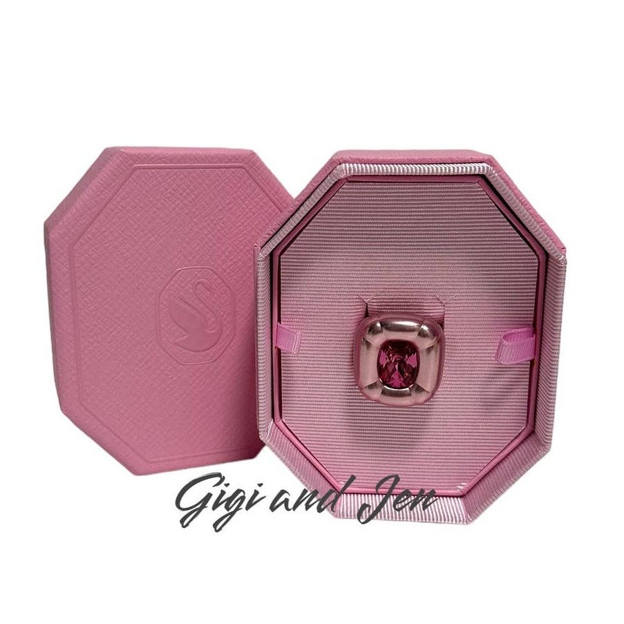 Swarovski Swarovski Dulcis cocktail ring Cushion cut, Pink 55 / 7 USA Size ONE SIZE - 4 Thumbnail