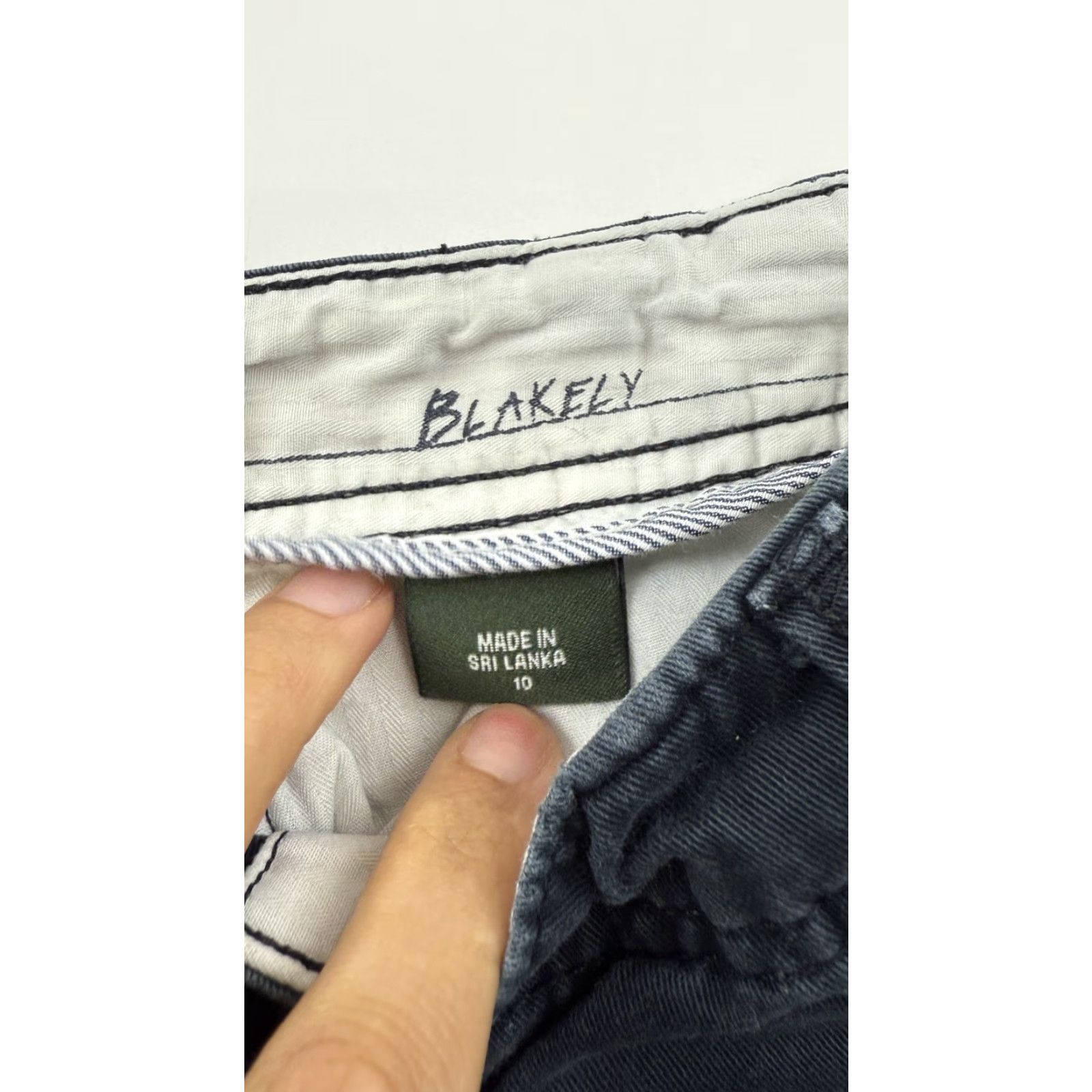 Vintage Blakely Mens Navy Blue Cotton Chino Shorts Size 40 Flat Front Casual Summer Preppy Style Size US 40 / EU 56 - 4 Thumbnail