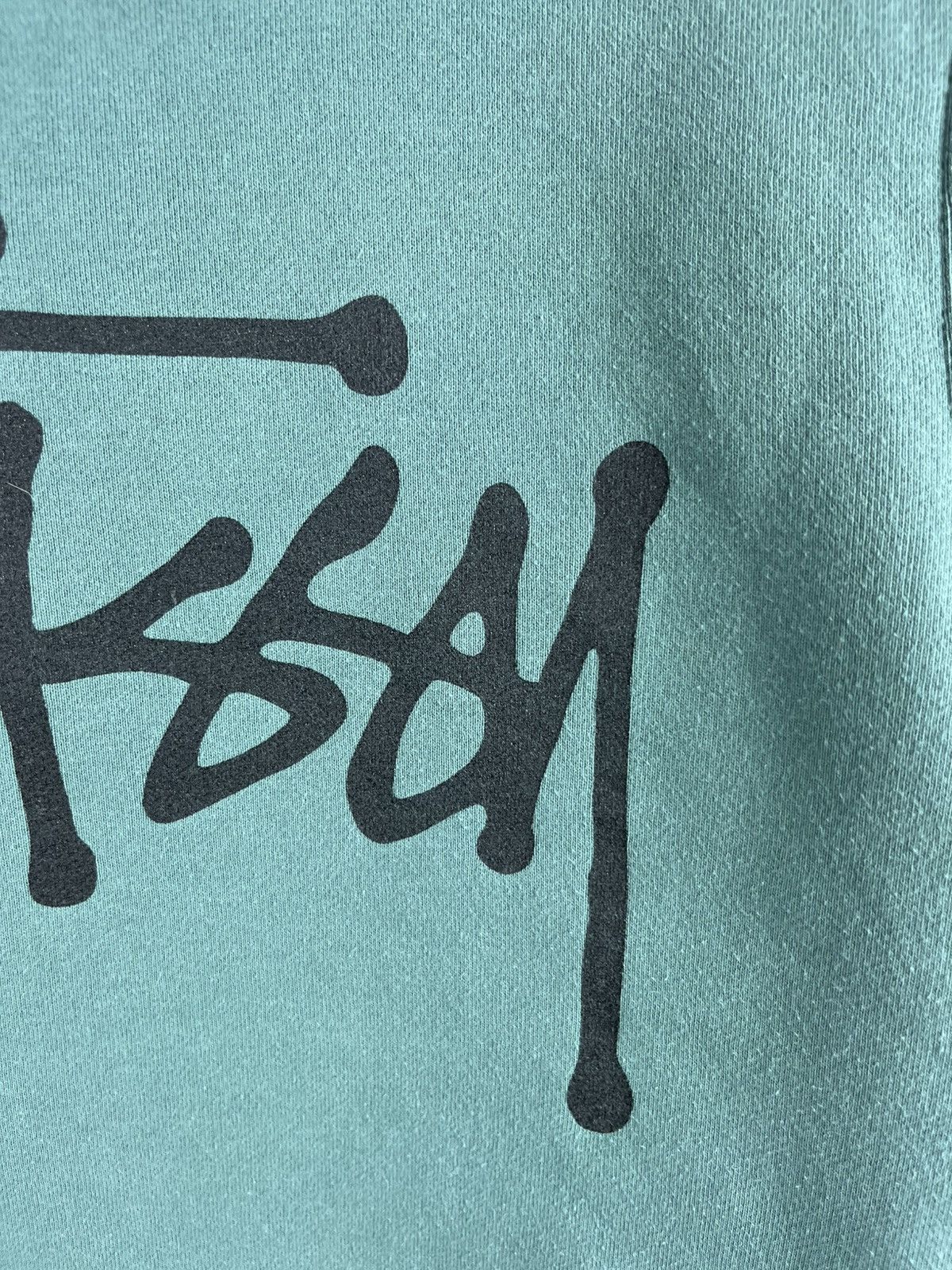 Stussy × Vintage Vintage Stussy basic y2k hoodie sweatshirt sea green rare Size US S / EU 44-46 / 1 - 20 Thumbnail