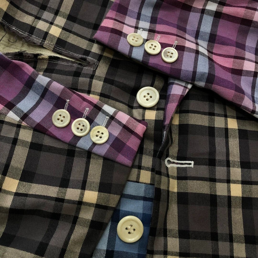 Comme des Garcons CDG 19SS Crazy Suits Slashed Checked Jacket M Size US M / EU 48-50 / 2 - 5 Thumbnail