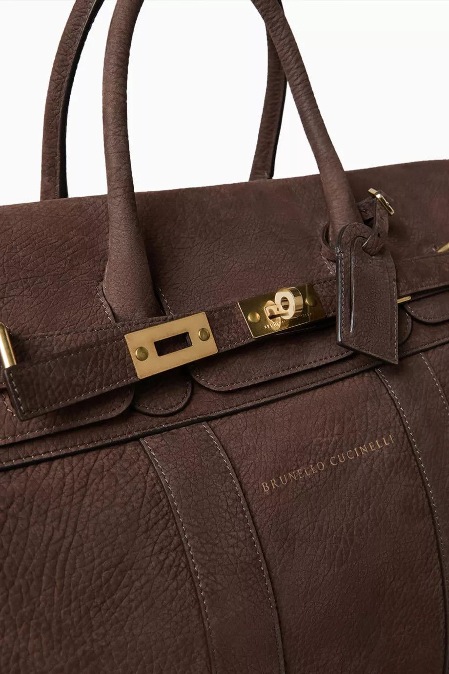 Brunello Cucinelli o1w1db11025 Size: OS/ Leather Handbag in Brown Size ONE SIZE - 5 Thumbnail