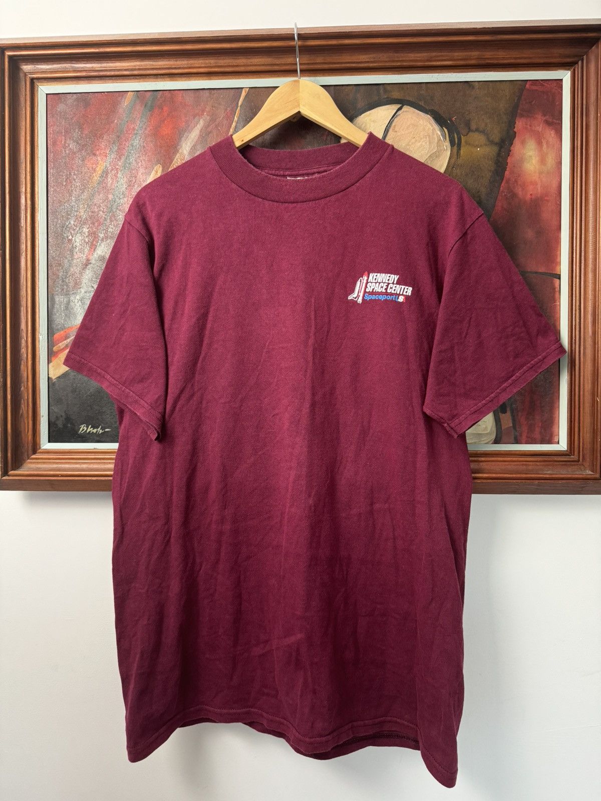 Vintage Vintage 90s Kennedy Space Center Rocket Ship NASA Tee Air Size US M / EU 48-50 / 2 - 2 Thumbnail