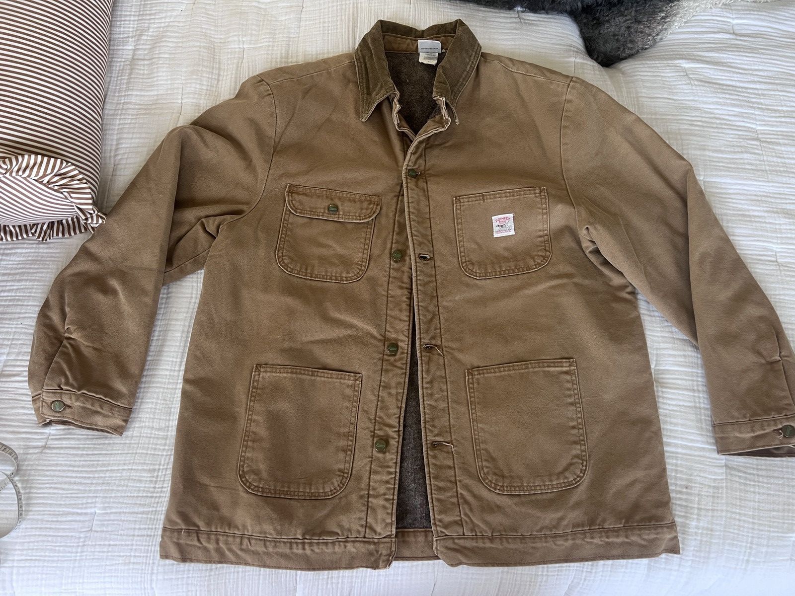 Pointer Pointer Brand USA Blanket Lined Chore Coat Jacket Tan XL Size US XL / EU 56 / 4 - 1 Thumbnail