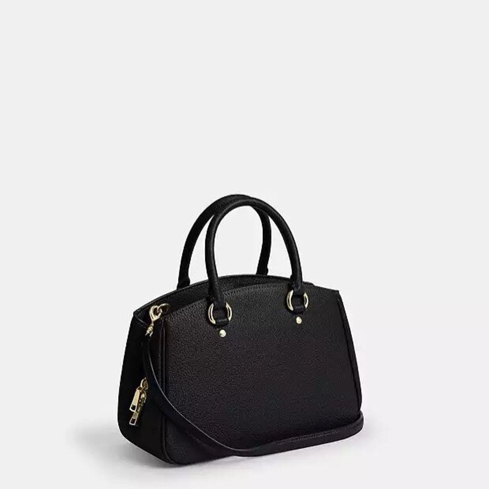 Coach NWT Coach Savannah Leather Carryall Satchel CAL54 Gold/Black Size ONE SIZE - 8 Thumbnail