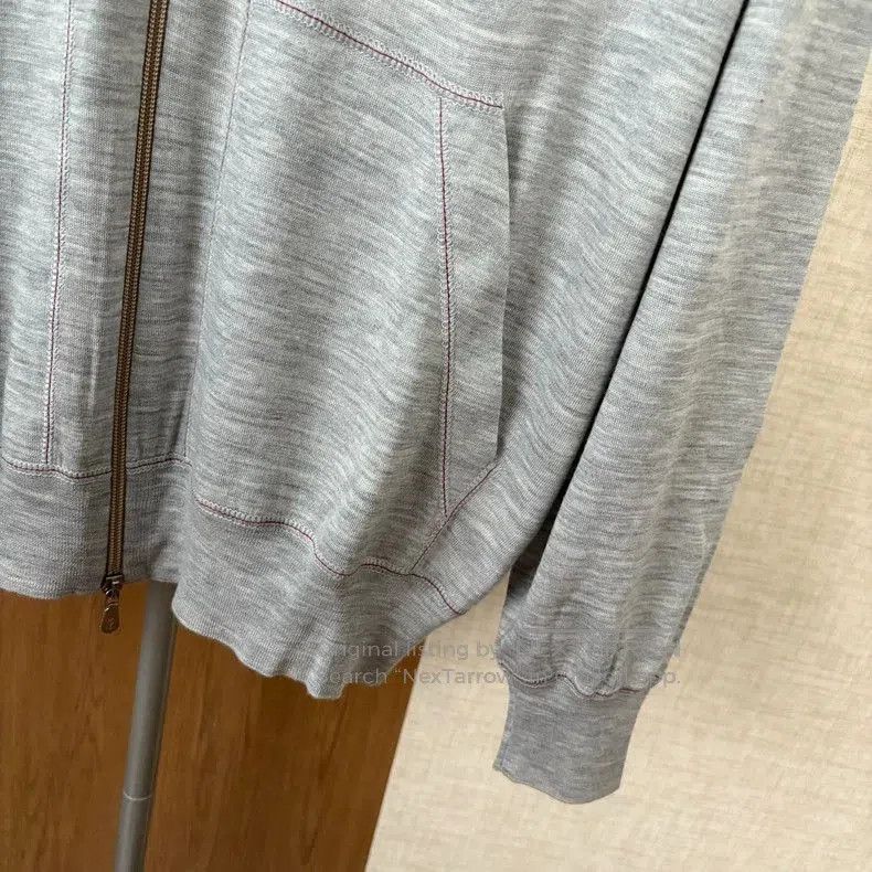Brunello Cucinelli Brunello Cucinelli Hooded Knit Cardigan. Size US XL / EU 56 / 4 - 5 Thumbnail