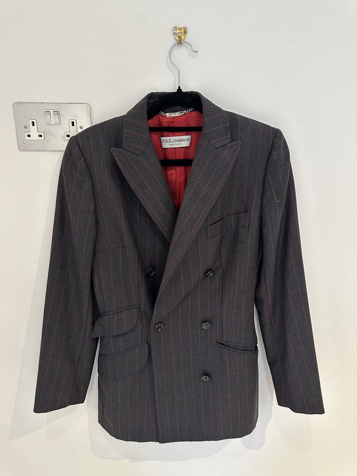 Dolce & Gabbana Dolce & Gabbana - 2000 striped wool blazer Size S / US 4 / IT 40 - 2 Thumbnail