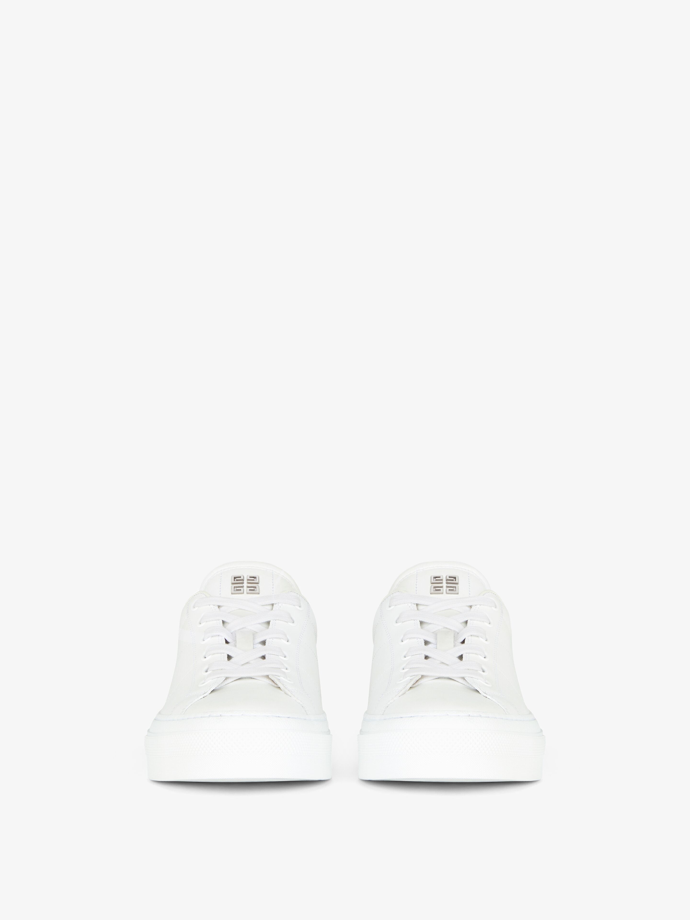Givenchy o1srvl11e0125 City Sport Sneakers In Leather in White Size US 11 / EU 44 - 3 Thumbnail