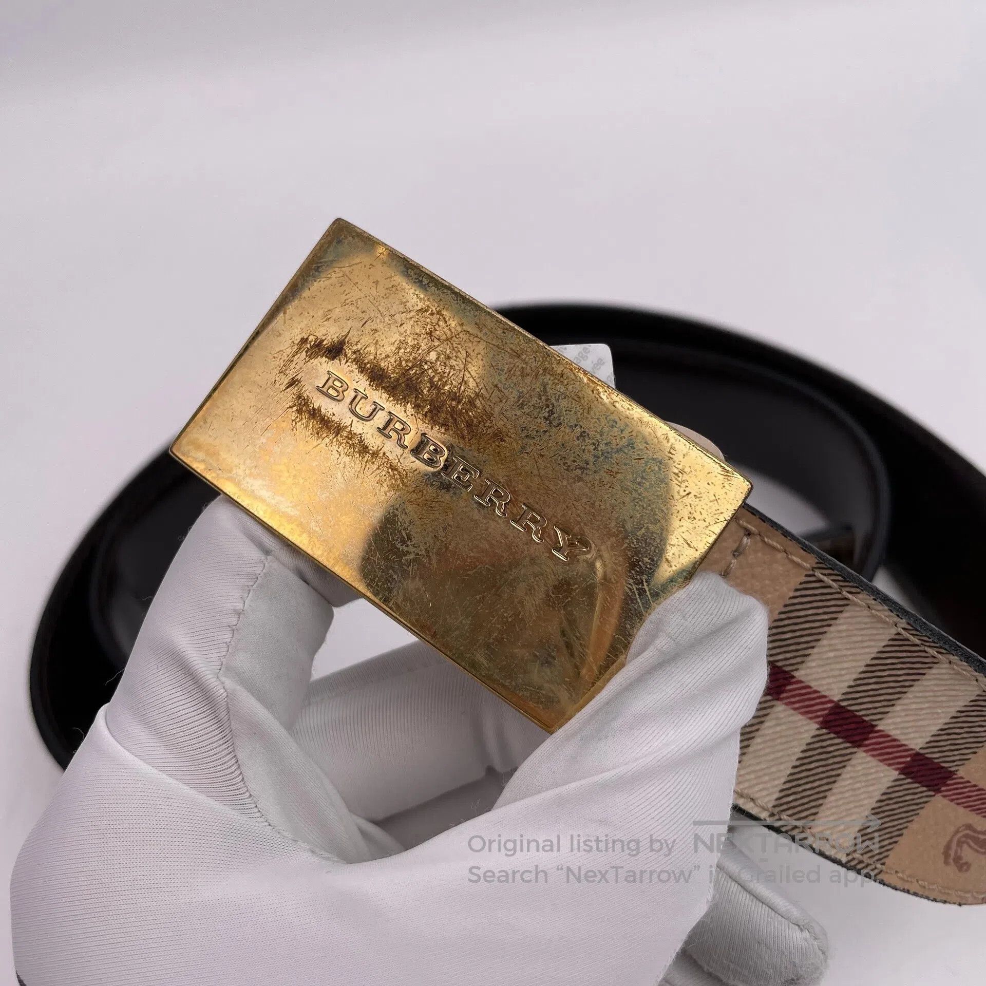 Burberry Burberry size 100 Brown Classic Plaid Belt Size 100| Size ONE SIZE - 6 Thumbnail