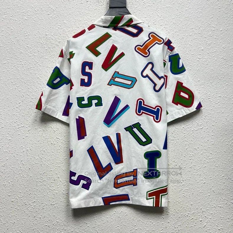 Louis Vuitton Louis Vuitton NBA Full Print Letter Short Sleeve Shirt Size US S / EU 44-46 / 1 - 2 Thumbnail
