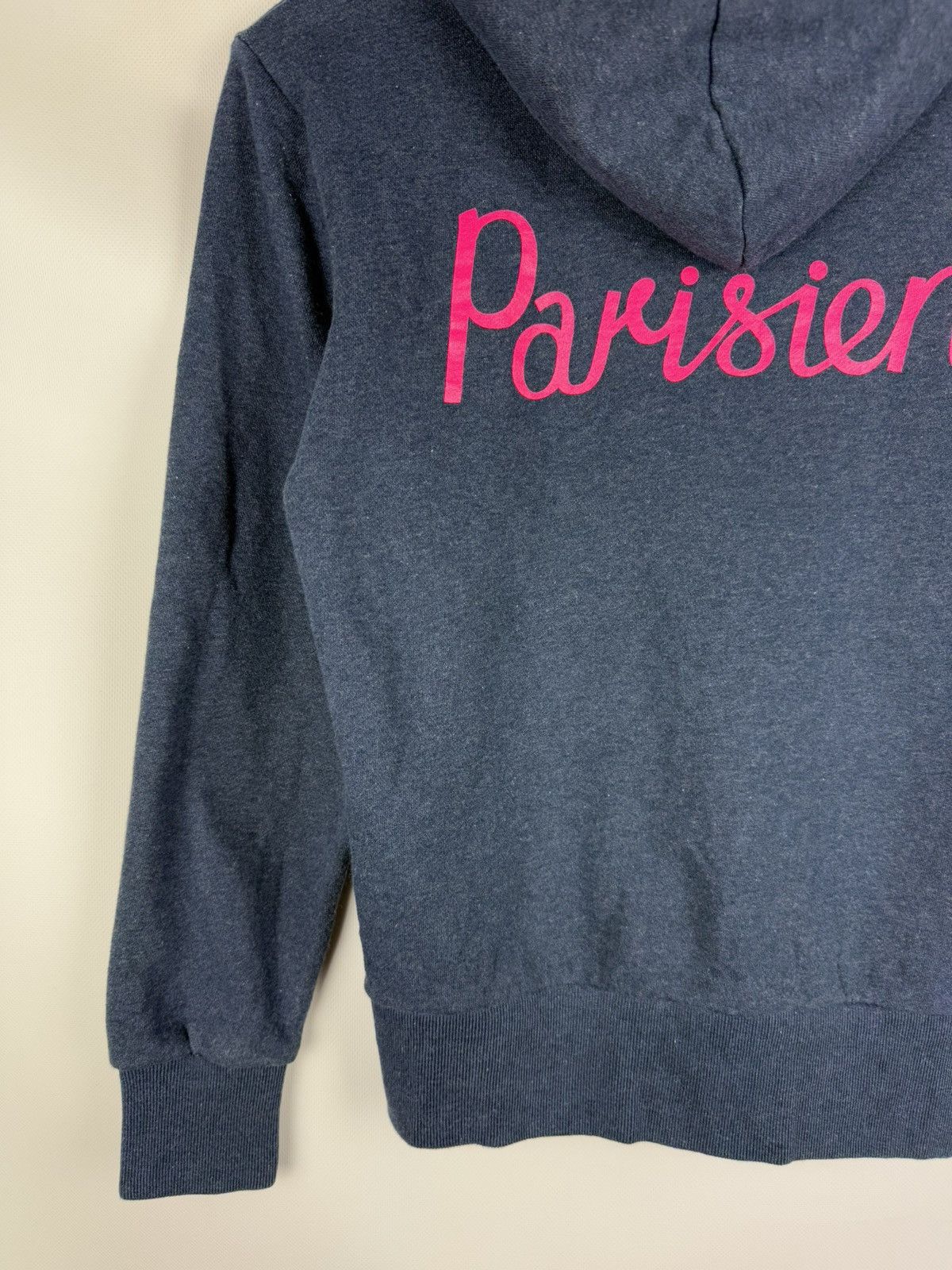 Maison Kitsune Maison Kitsune Parisien Logo Unisex Full Zip Hoodie Size Xs Size US XS / EU 42 / 0 - 19 Thumbnail