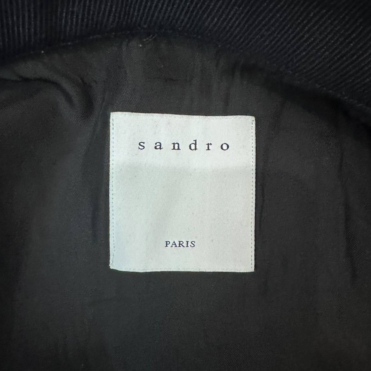 Sandro Sz 44 S - SANDRO - Men's Black Navy Work Flight Jacket Size US S / EU 44-46 / 1 - 5 Thumbnail
