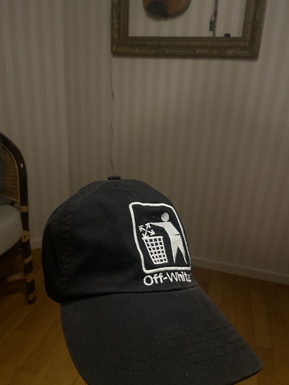 image of Off White Off-White Rubbish Trash Cap in Black, Men's