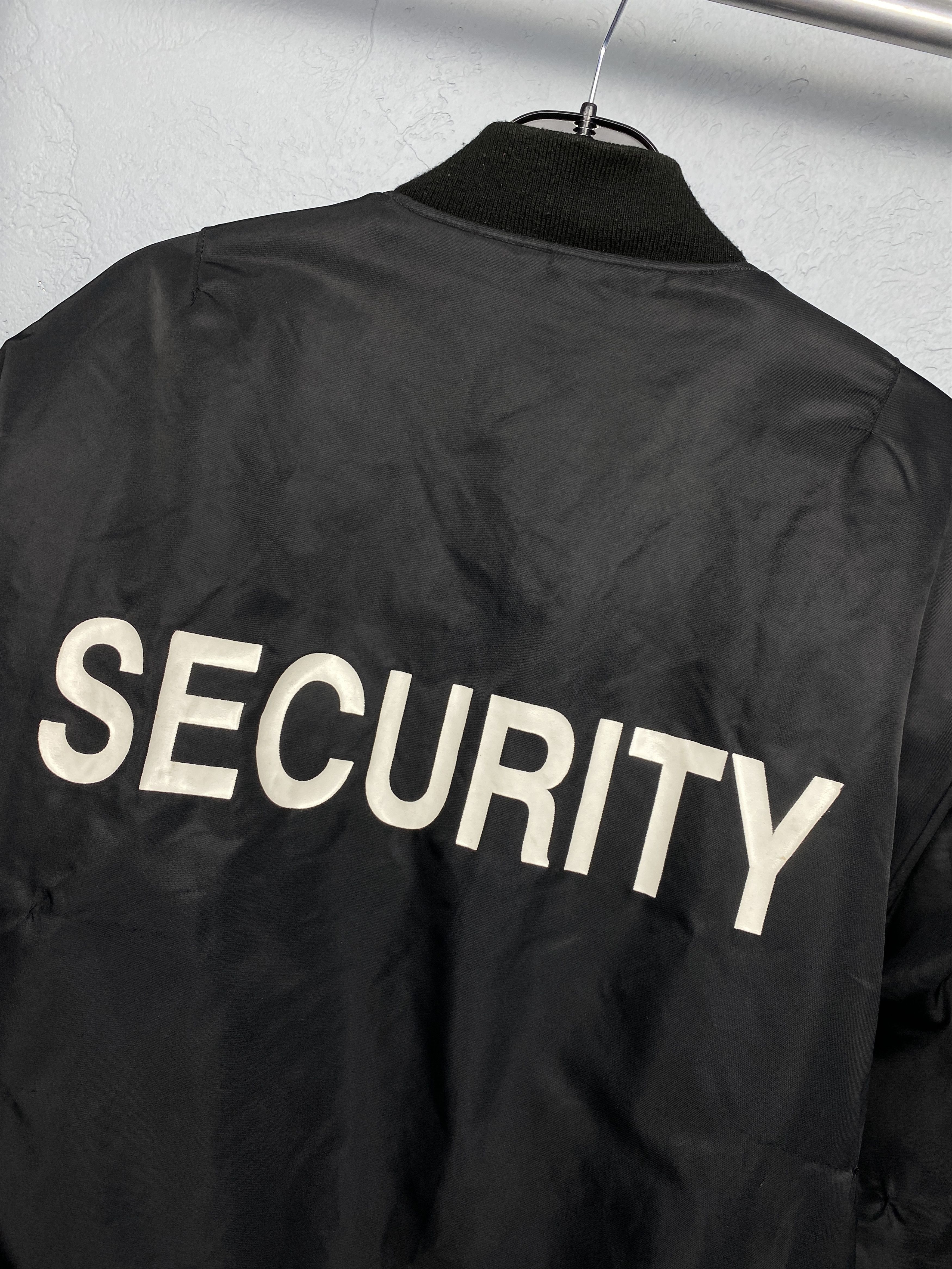 Vintage SECURITY MA1 Pilot Air Force Nylon Bomber Jacket Vintage Size US XL / EU 56 / 4 - 2 Thumbnail