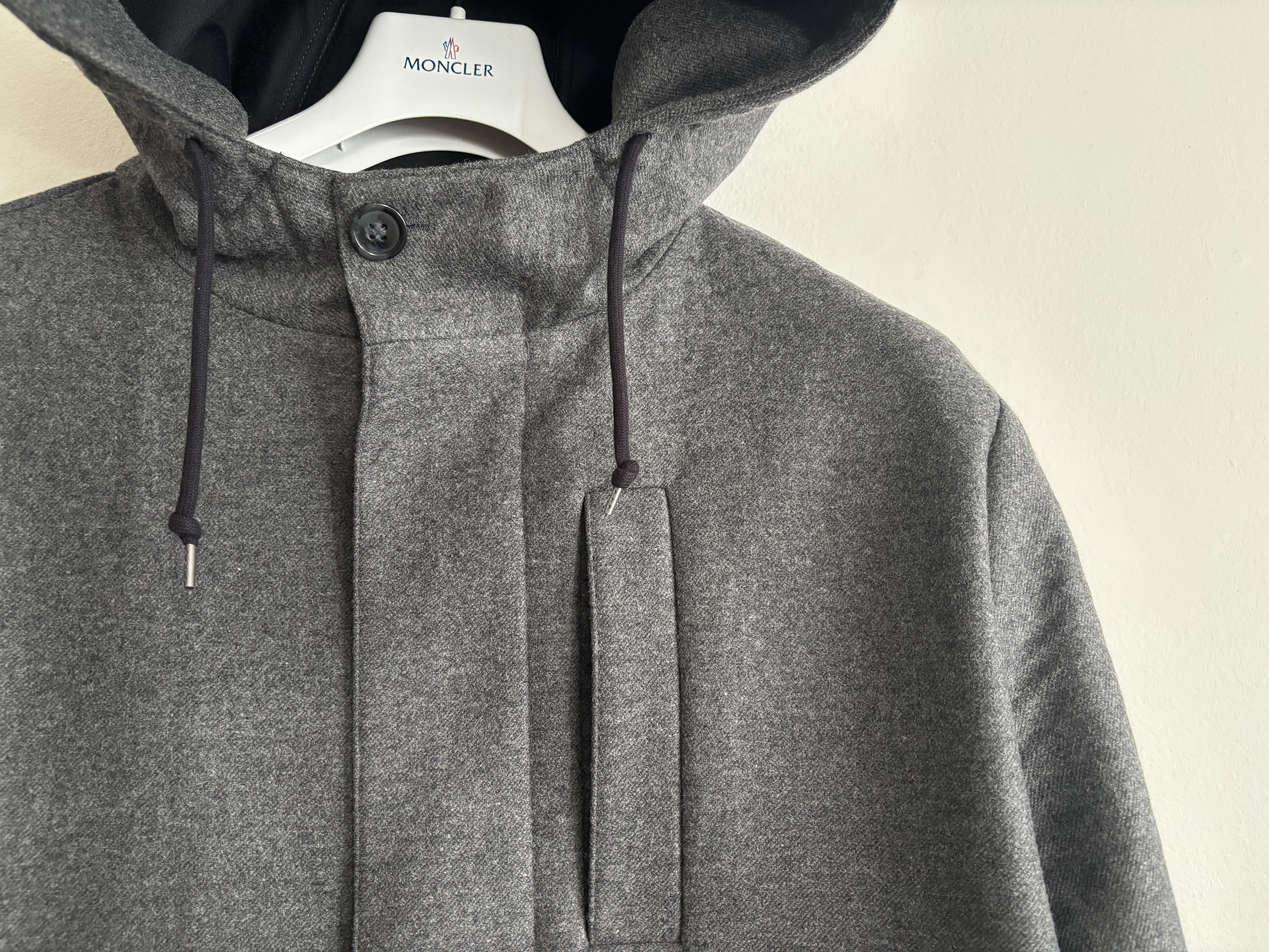 A.P.C. $635 Grey Wool Blend Hooded Mathieu Overcoat/ Parka -Medium Size US M / EU 48-50 / 2 - 5 Thumbnail