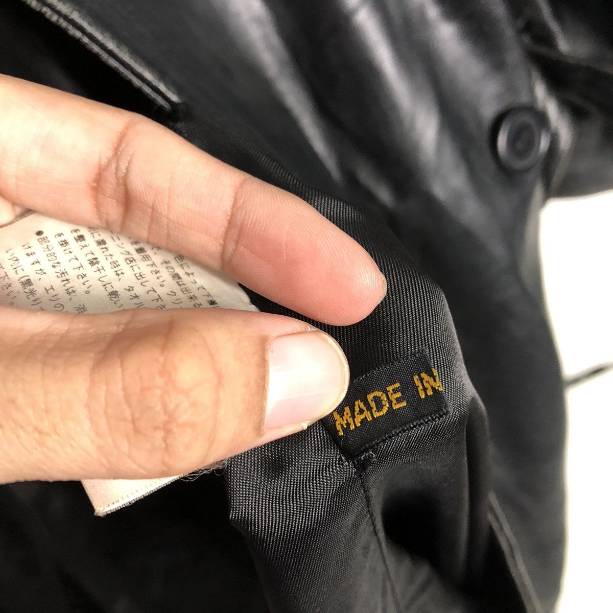 Japanese Brand 📌Vintage Leather Jacket Felgi Donna Blanket Issey Miyake Size US M / EU 48-50 / 2 - 22 Thumbnail