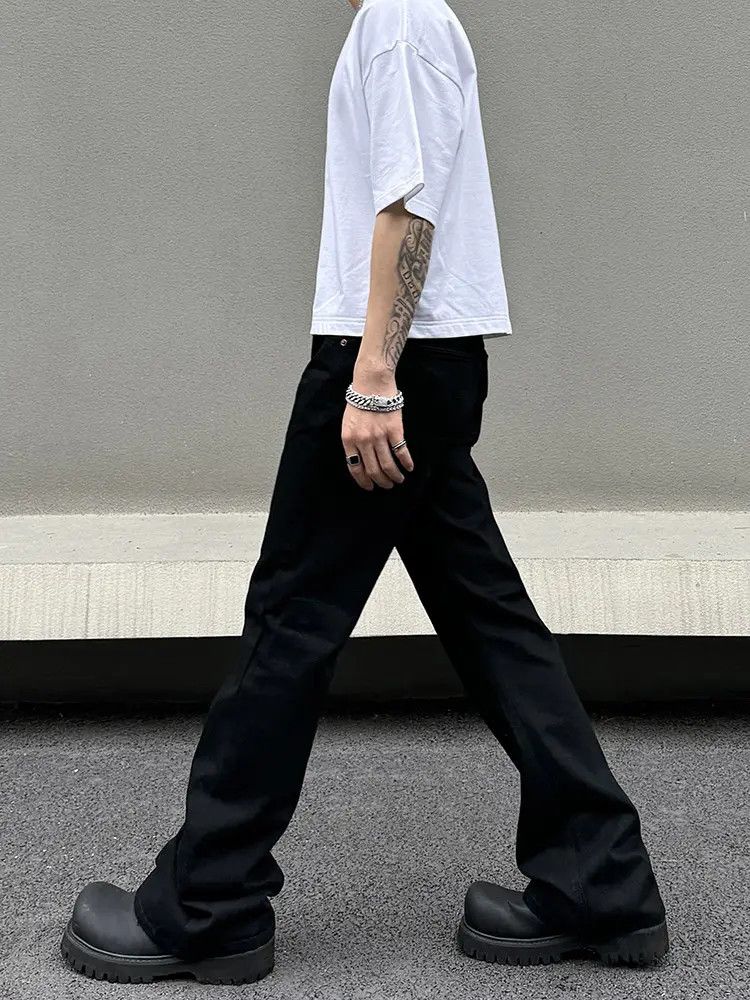 Japanese Brand × Jean Black Stacked Denim Jeans Size US 28 / EU 44 - 2 Thumbnail