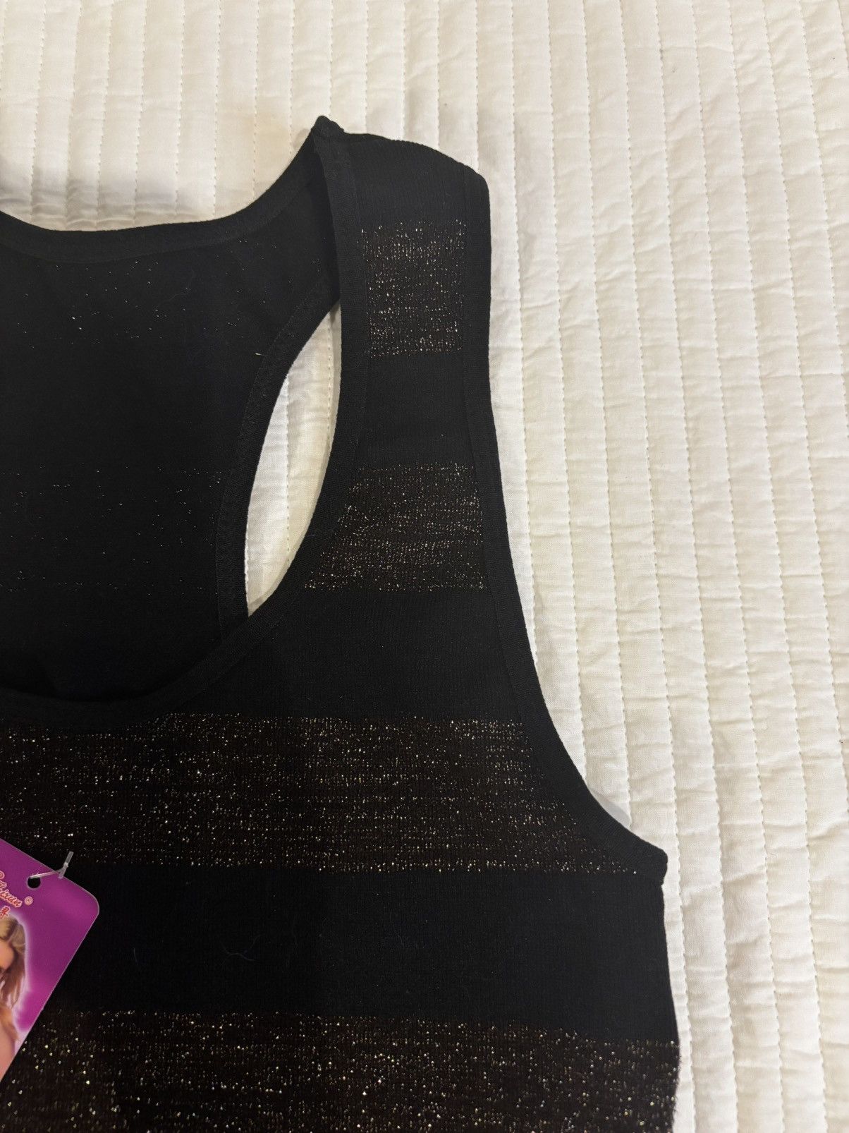 Other Black & gold Tank Top.wt922 Size XS / US 0-2 / IT 36-38 - 8 Thumbnail