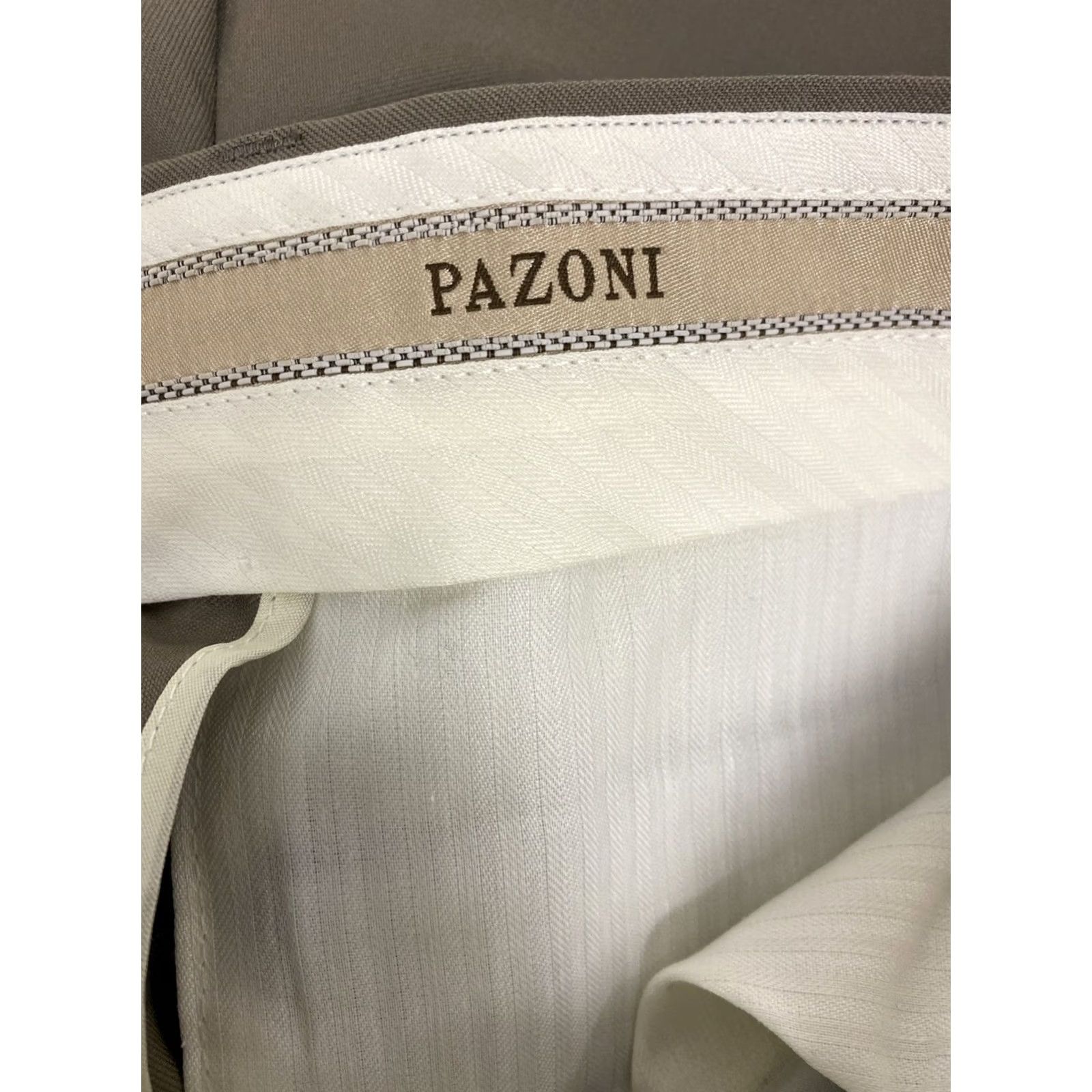 Vintage Pazoni Men's Dress Pants 33 x 32 Dark Ginger Wool Straight Front Pockets Men Formal Business Italy 100% Wool, Dark Ginger, 33 x 32, Sl as h Pocke ts Size US 33 - 7 Thumbnail