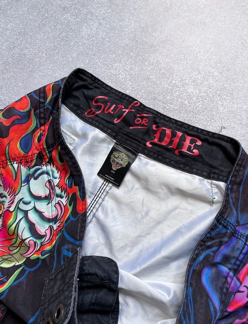 Christian Audigier Vintage Ed Hardy Christian Audigier Y2K Tatoo Shorts 36 Size US 36 / EU 52 - 5 Thumbnail