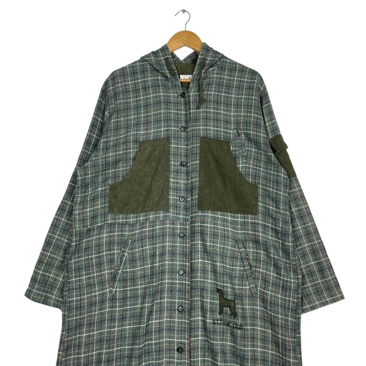 Japanese Brand × Vintage 💥ST FOUR CLUB TARTAN LONG JACKET Size US L / EU 52-54 / 3 - 3 Thumbnail