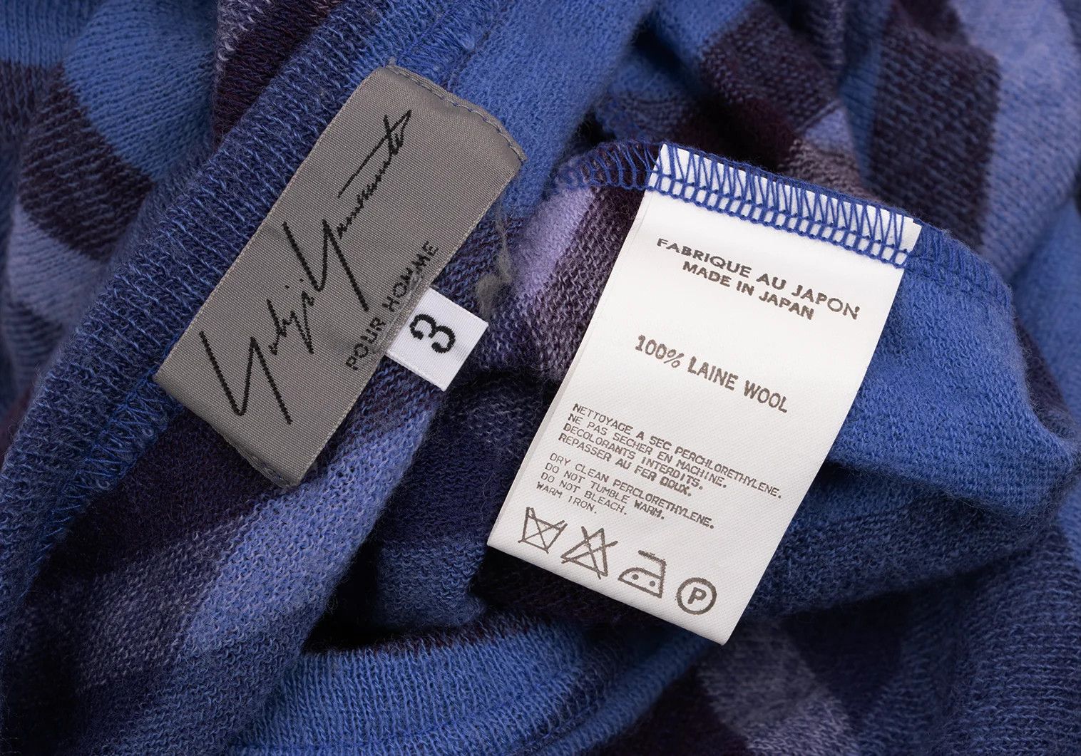 Yohji Yamamoto Yohji Yamamoto Embroidered Diamond Check Knit Top Size US M / EU 48-50 / 2 - 12 Thumbnail