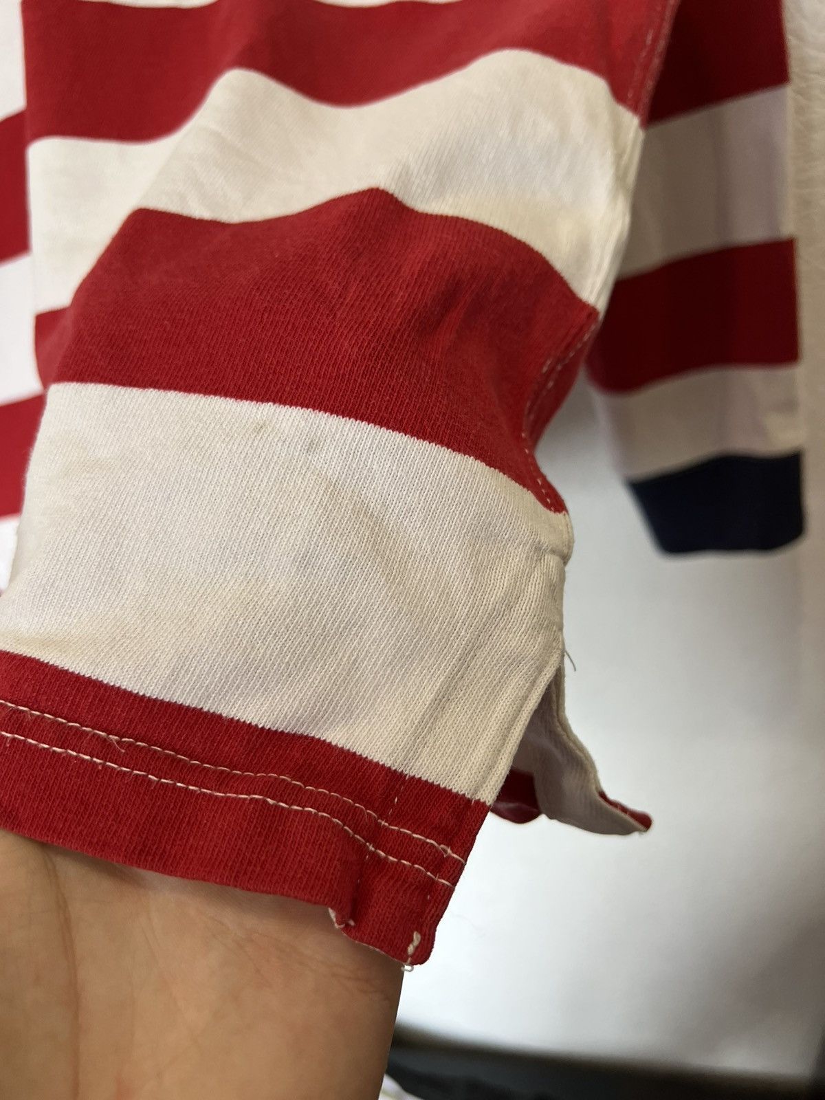Polo Ralph Lauren Vintage Polo Ralph Lauren Rugby Shirt Long Sleeve Striped Size US XL / EU 56 / 4 - 5 Thumbnail