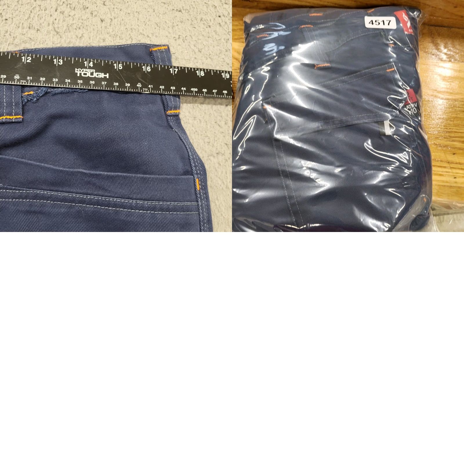 Vintage Kontra FR Pants Men's 36x32 Navy Blue Canvas Cargo Pocket Utility Jeans Workwear Straight Leg Pants Mens Regular Size 36 Navy blue Kontra FR Size US 36 / EU 52 - 9 Thumbnail