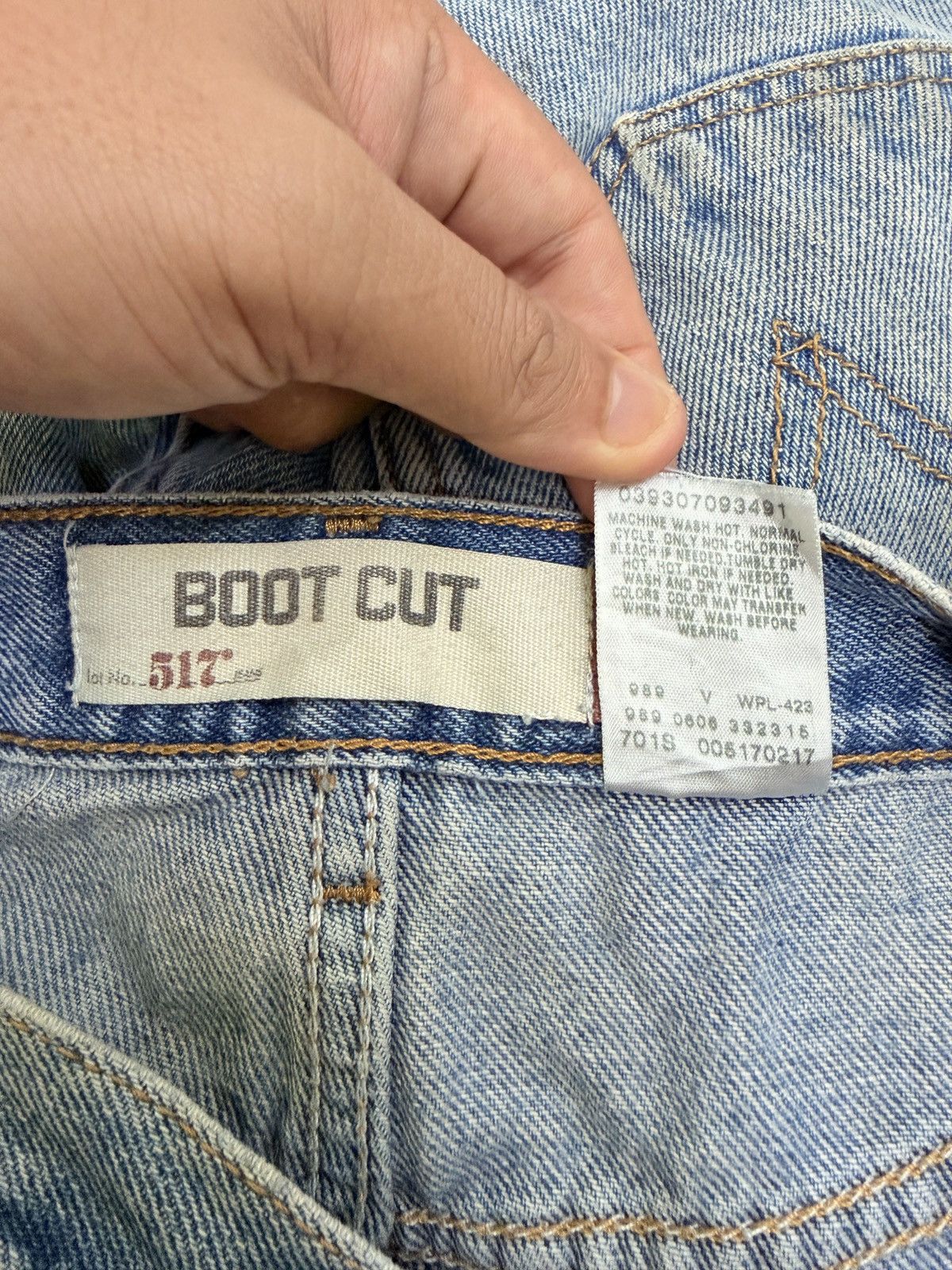 Levi's Vintage Levi’s 517 Thrashed Distressed Slightly Flare Denim Size US 32 / EU 48 - 15 Thumbnail