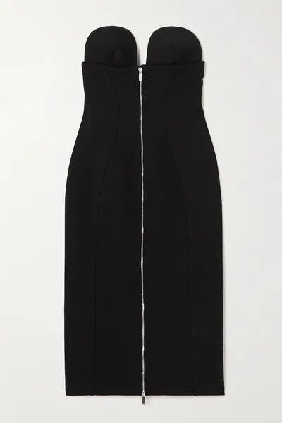 Off-White o1y1125 Midi Dress in Black Size S / US 4 / IT 40 - 1 Thumbnail