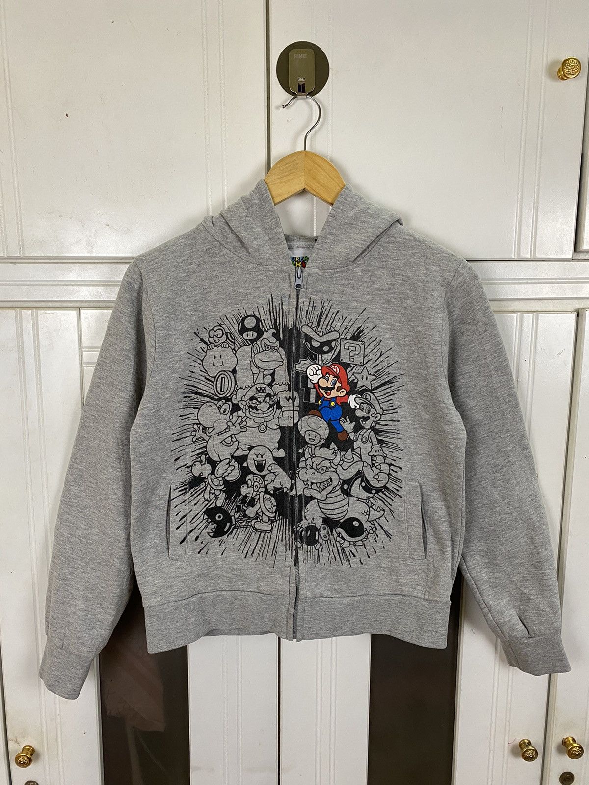 Japanese Brand × Nintendo × Vintage Vintage Mario Hoodies Size US S / EU 44-46 / 1 - 1 Thumbnail