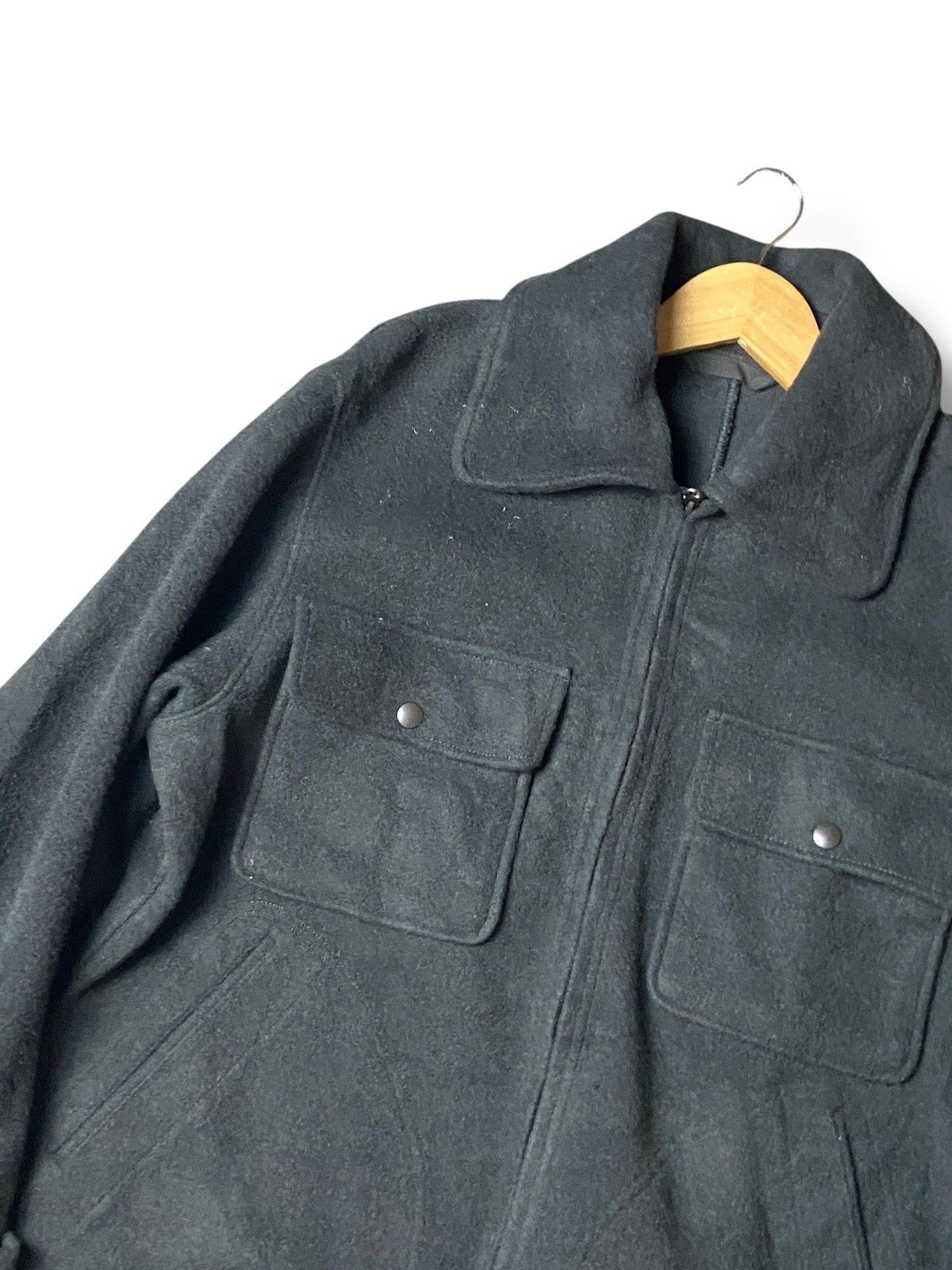 Japanese Brand × Uniqlo × Vintage UNIQLO Wool Blend Fleece Jacket (128) Size US S / EU 44-46 / 1 - 6 Thumbnail