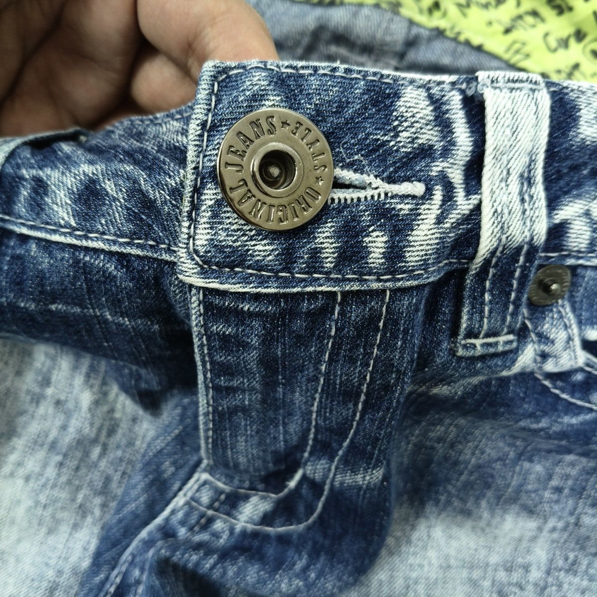 Japanese Brand Vintage Y2K Japanese Colza Paint Splatter Distressed Jeansp Size US 28 / EU 44 - 9 Thumbnail