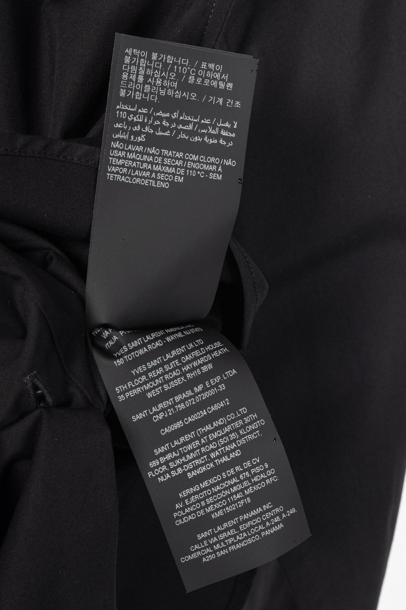Saint Laurent Paris Saint Laurent Black Cotton-Poplin Buttoned Shirt Size S / US 4 / IT 40 - 10 Thumbnail
