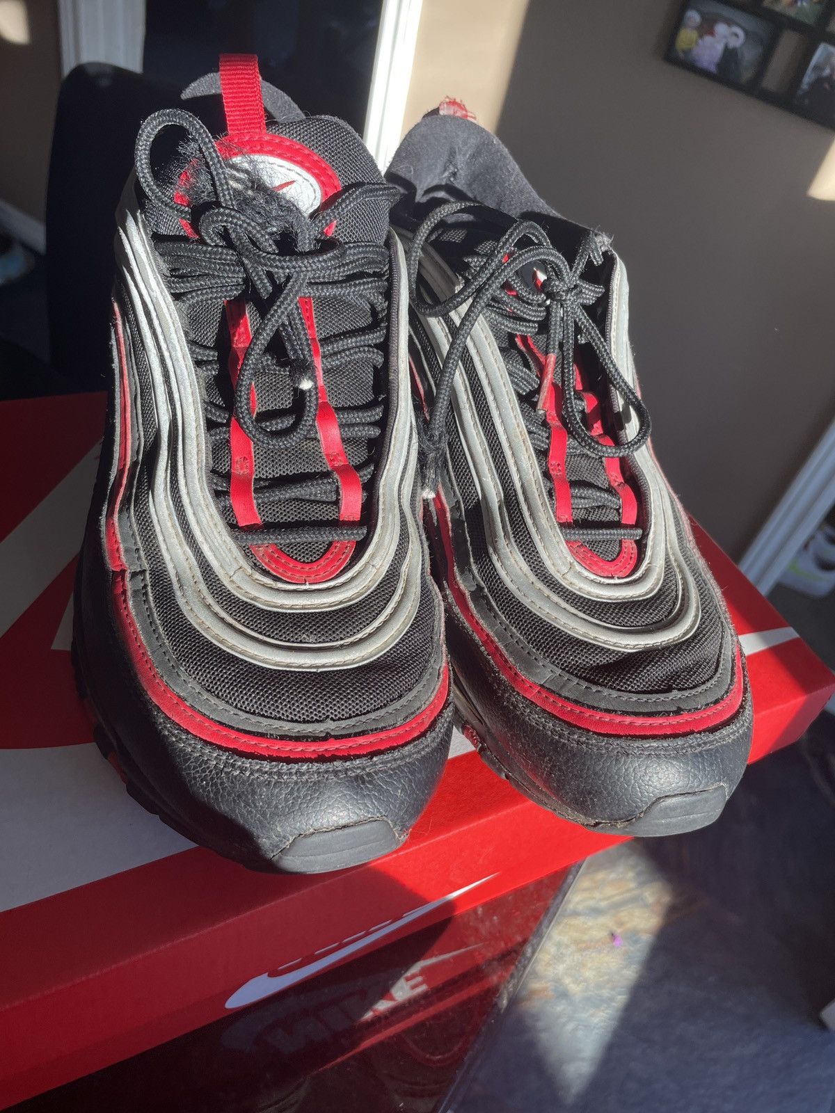 Nike Air max 97 ‘Reflective Bred’ Size US 12 / EU 45 - 2 Thumbnail