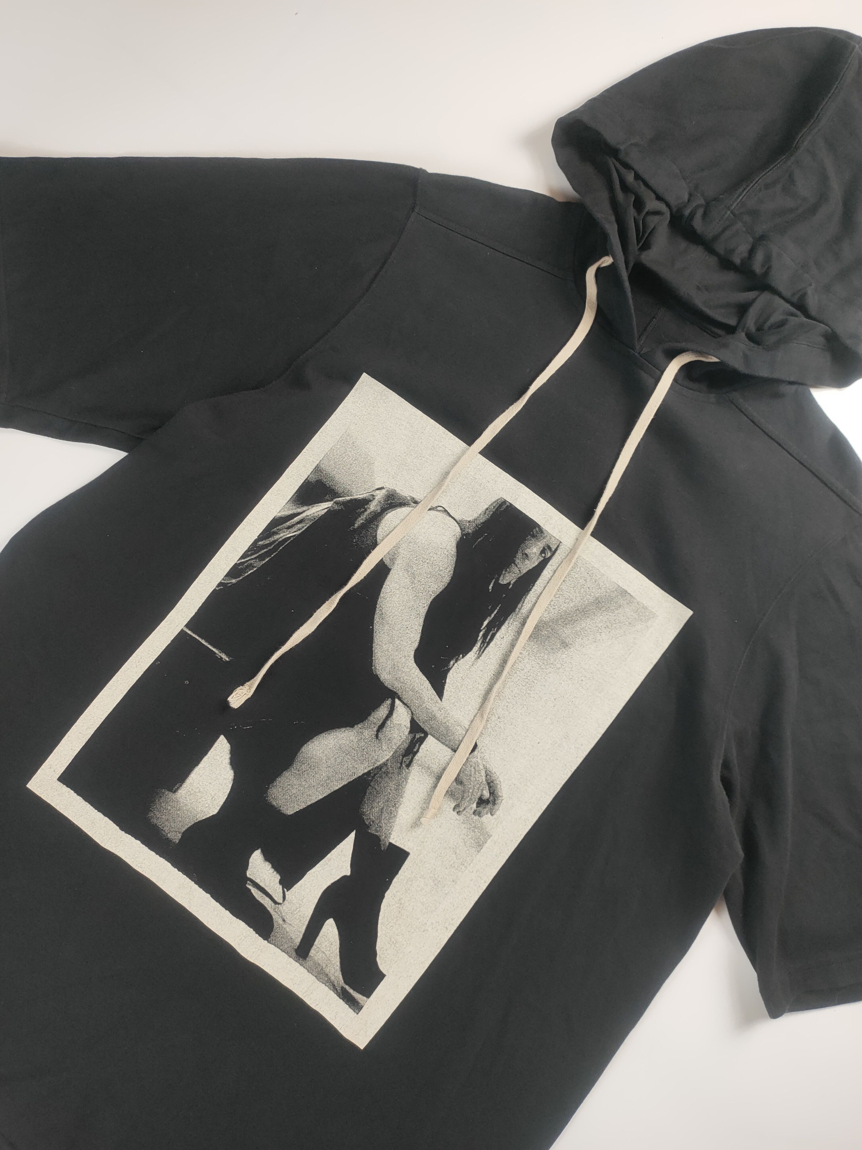 Rick Owens Drkshdw Rick Owens DRKSHDW Graphic Hoodie Tee Size US S / EU 44-46 / 1 - 2 Thumbnail