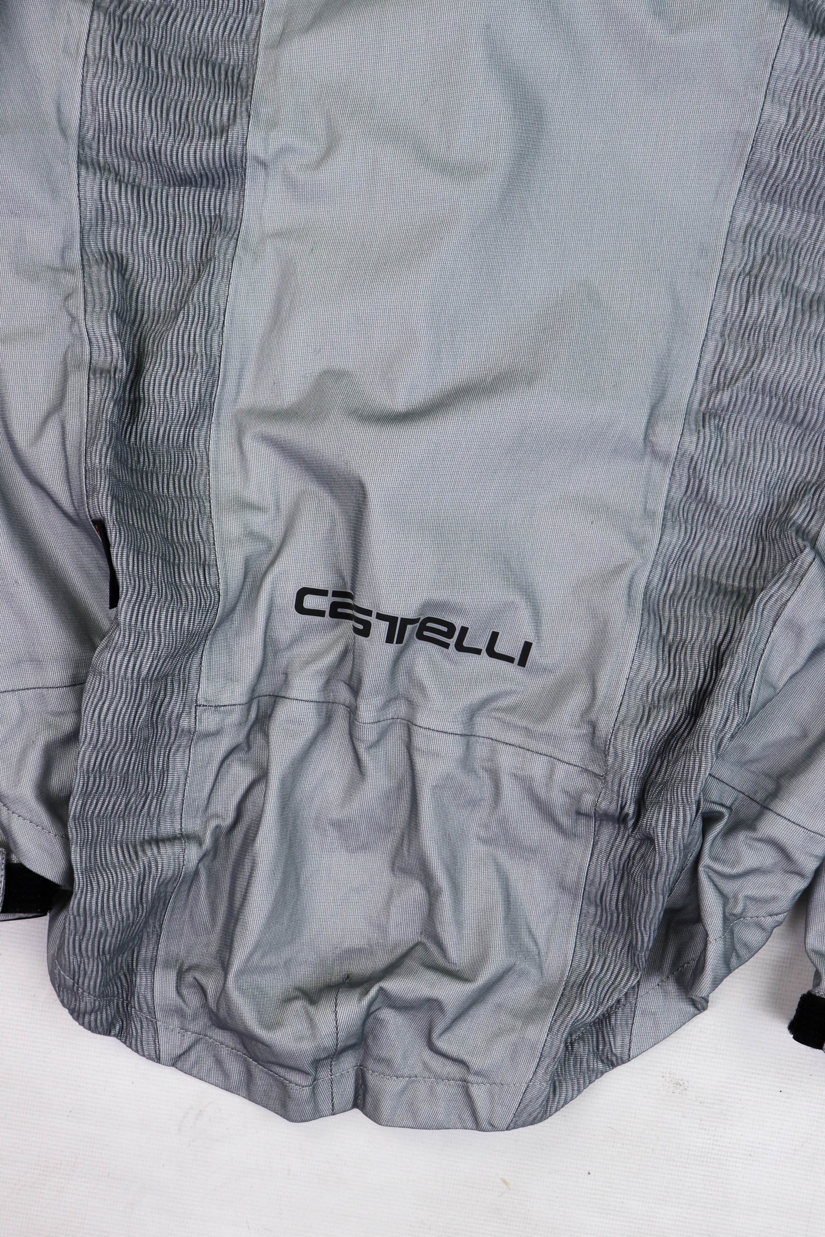 Other CASTELLI Event Waterproof Fabric Silver Gray Cycling Jacket Size US L / EU 52-54 / 3 - 7 Thumbnail