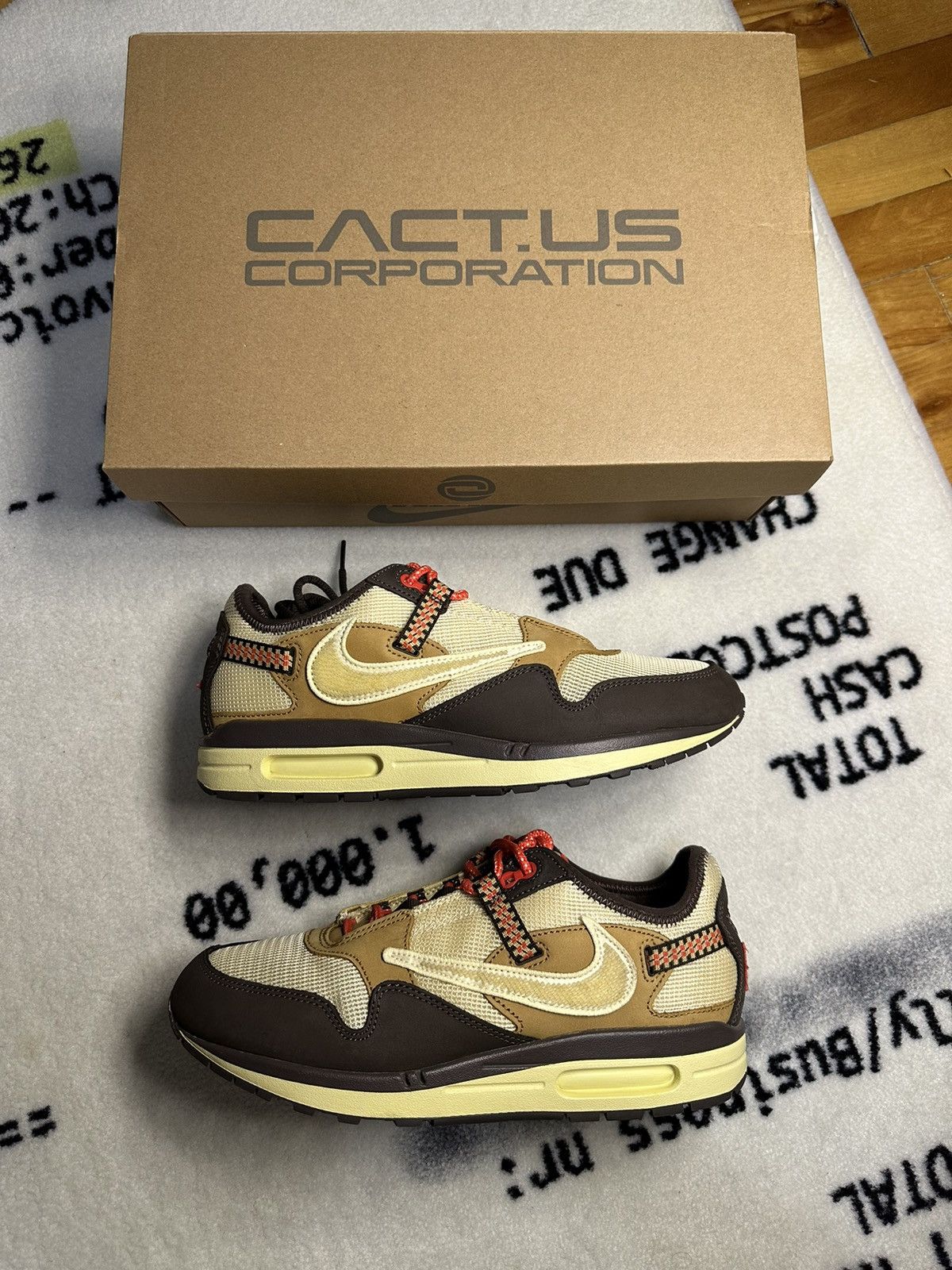 Nike × Travis Scott Nike Air Max 1 Travis Scott Cactus Jack Baroque Brown Size US 9 / EU 42 - 1 Thumbnail